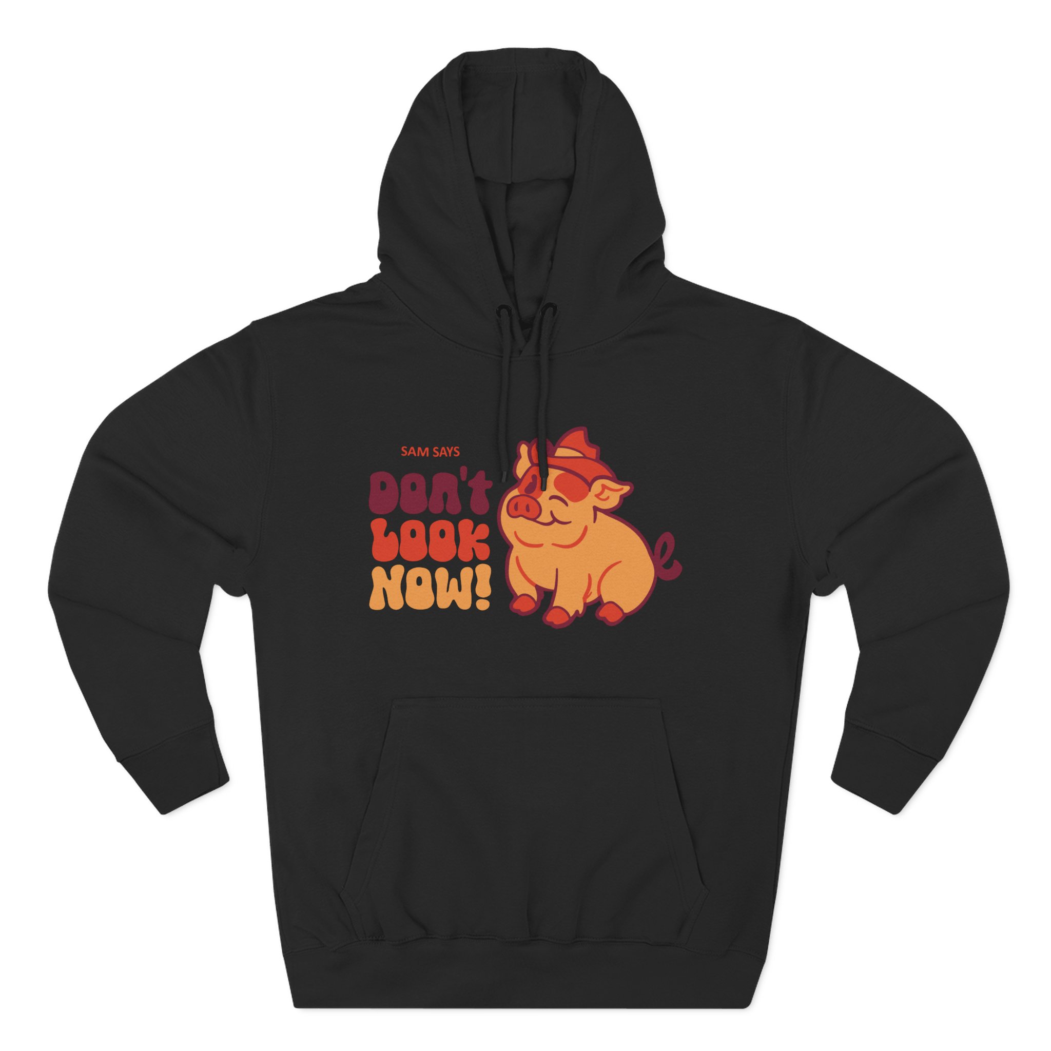 Dropout Sam Says Don't Look Now Three-Panel Fleece Hoodie - Image 3