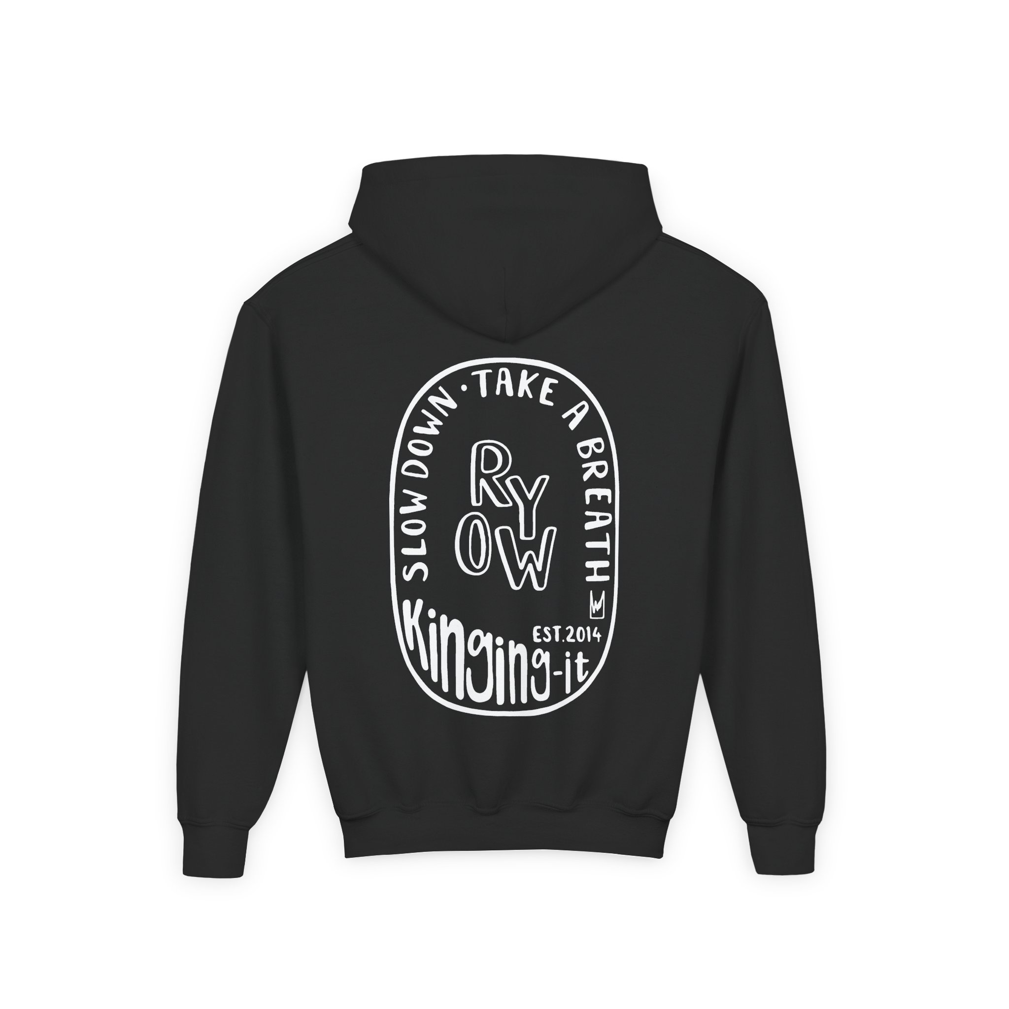 Kinging It Youth Heavy Blend Hooded Sweatshirt - Image 2