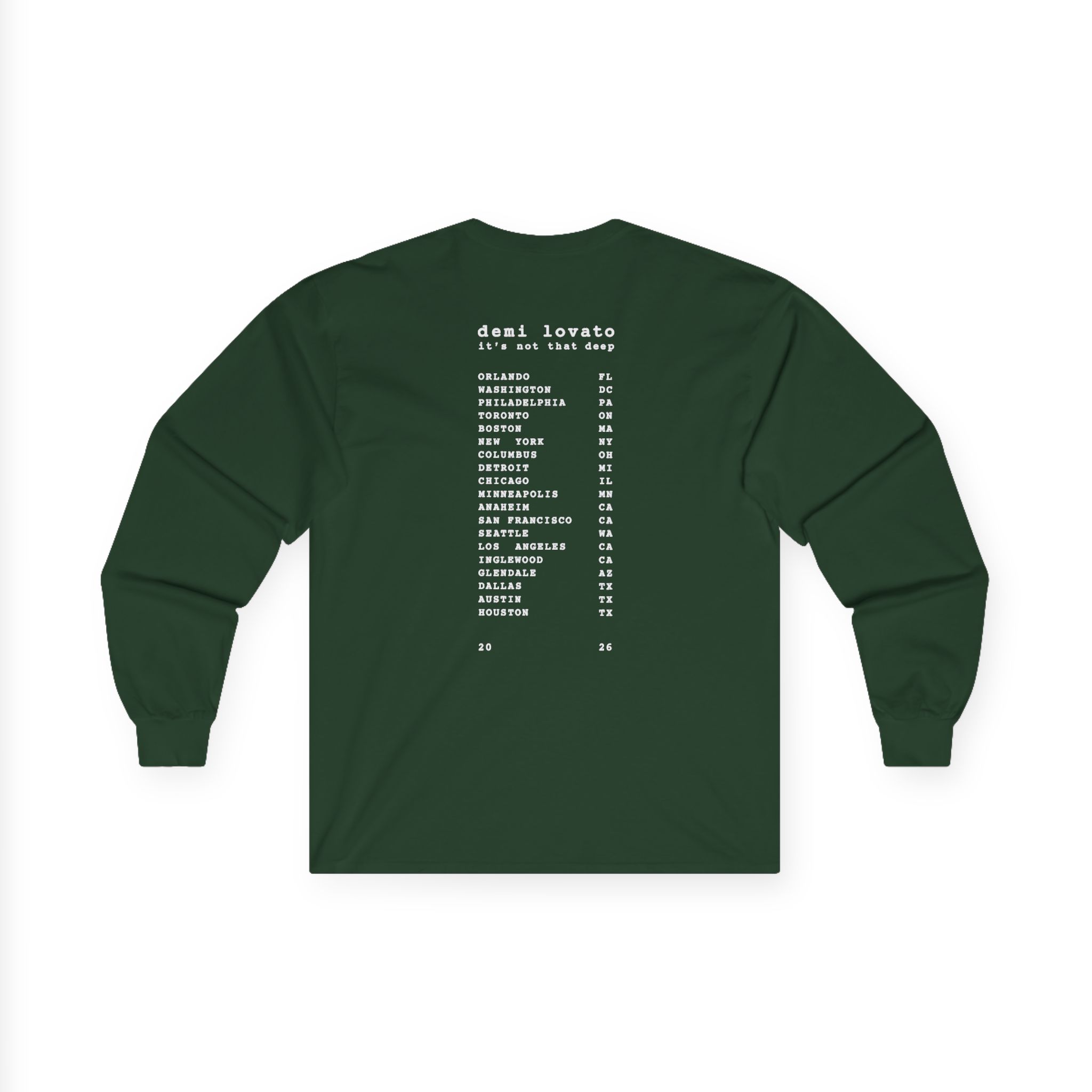 D L It’s Not That Deep Tour Unisex Ultra Cotton Long Sleeve Tee - Image 8