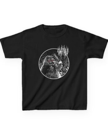 Chat Pile Grim Guy Smoking Weed Kids Heavy Cotton™ Tee