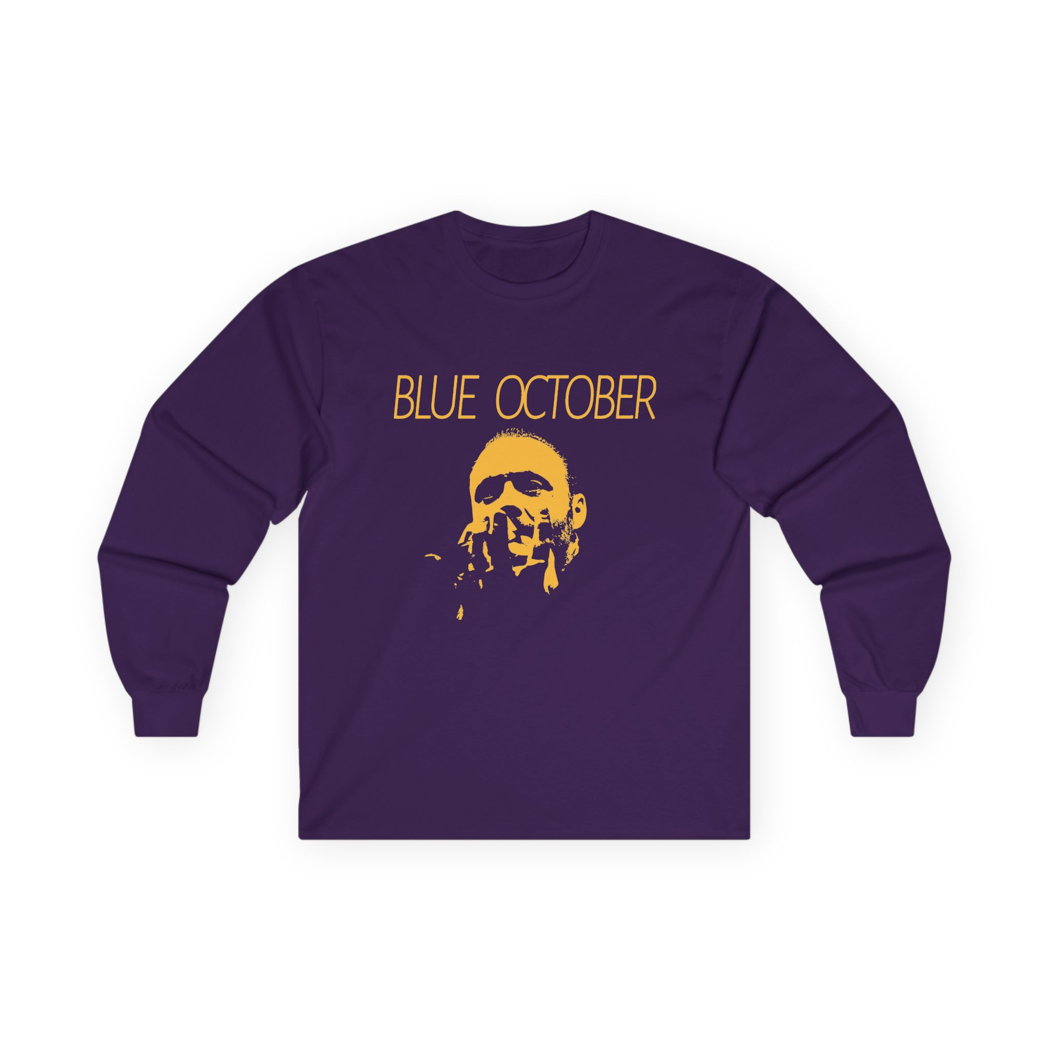 Blue October Midnight Foil Unisex Ultra Cotton Long Sleeve Tee - Image 13