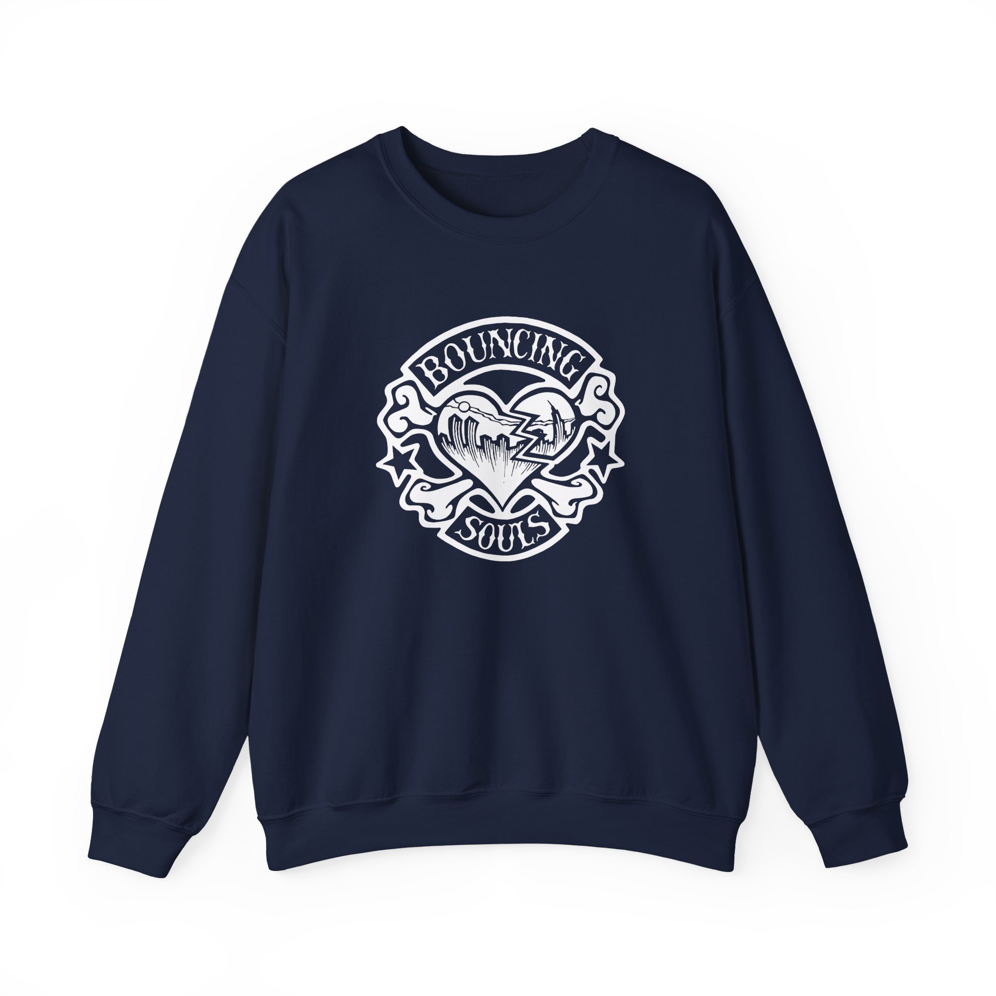 Cold Cuts the Bouncing Souls Rocker Heart Unisex Heavy Blend™ Crewneck Sweatshirt - Image 21