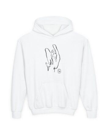 Caroline Polachek Crude Drawing Youth Heavy Blend Hooded Sweatshirt