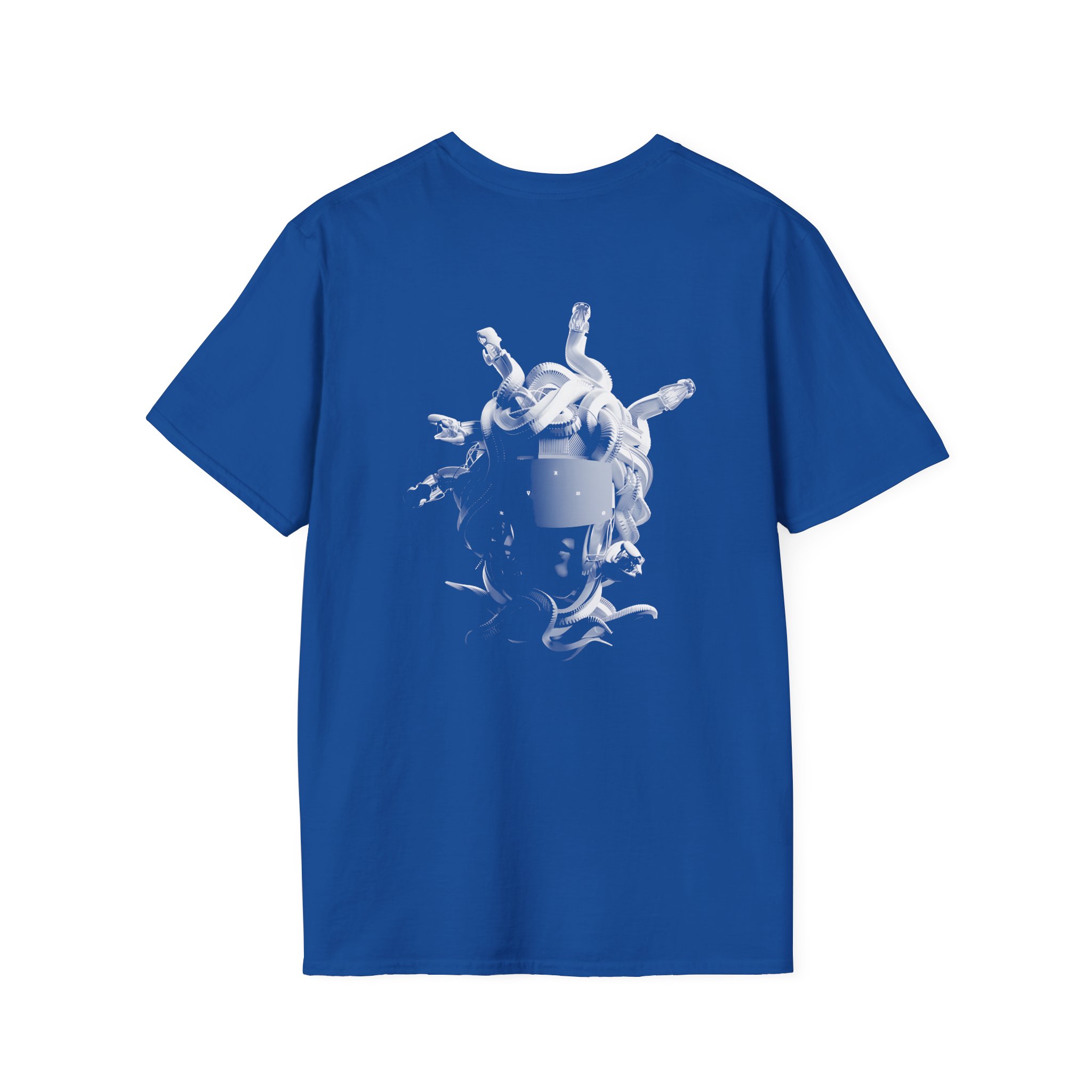 Meduza Greyscale Head Unisex Softstyle T-Shirt - Image 12