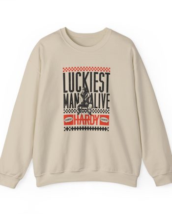 Hd Luckiest Man Alive Unisex Heavy Blend™ Crewneck Sweatshirt