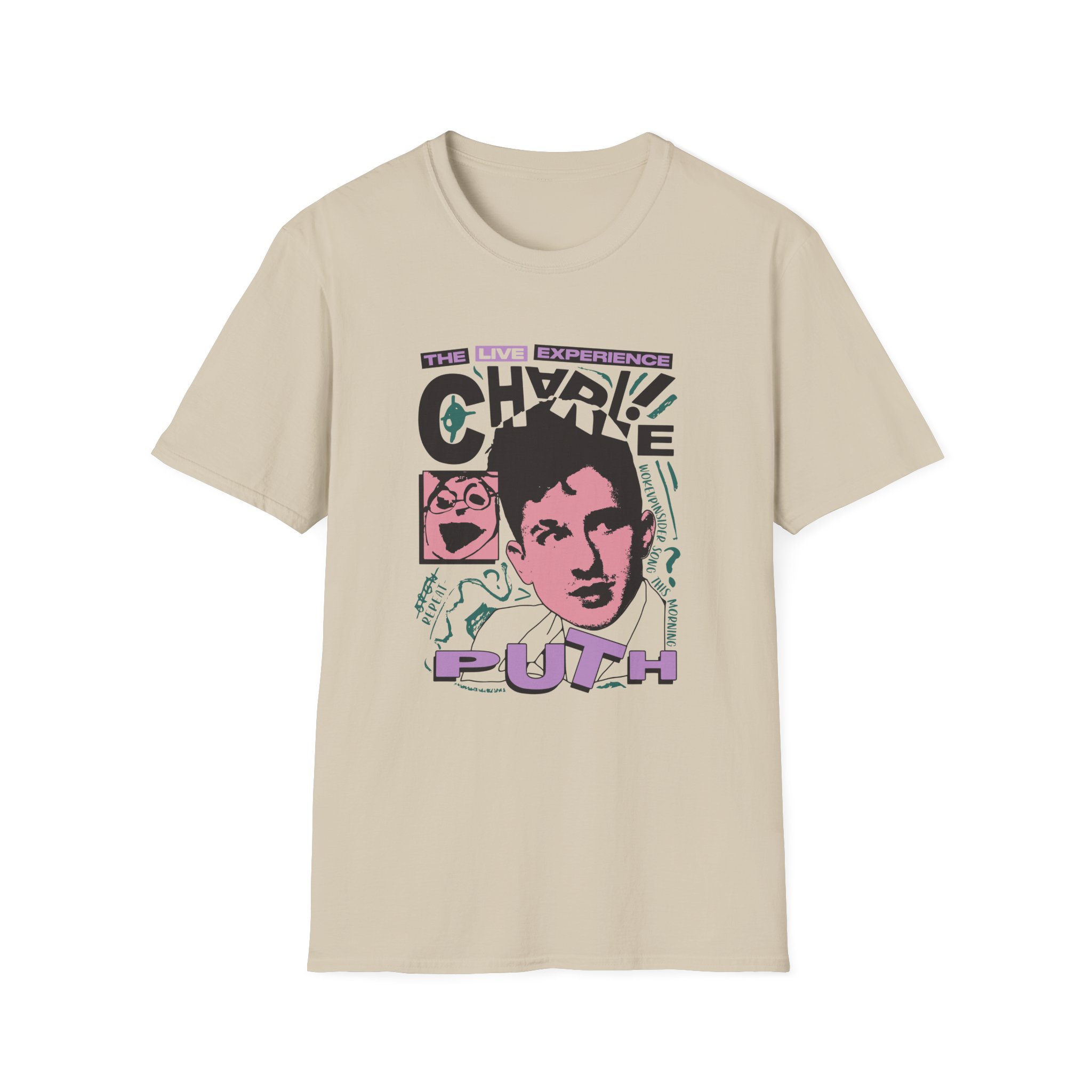 Charlie Puth Live Experience Unisex Softstyle T-Shirt - Image 3