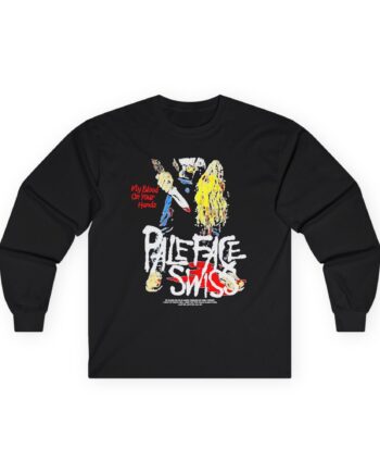 Paleface Swiss My Blood on Your Hands Washed Out Unisex Ultra Cotton Long Sleeve Tee