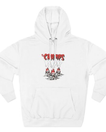 The Cramps Voodoo Skulls Three-Panel Fleece Hoodie