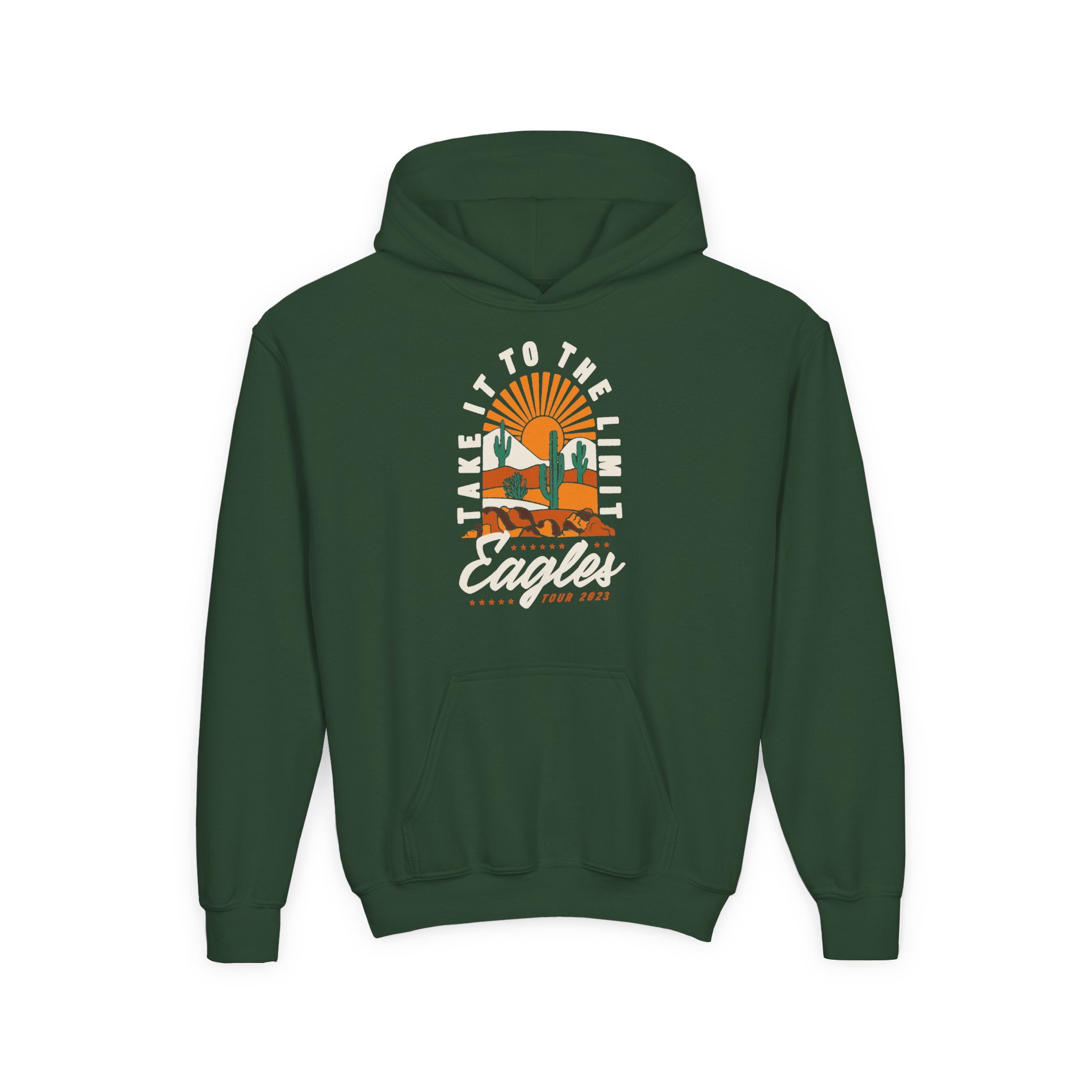 Youth The Eagles Take It to the Limit Heavy Blend Hooded Sweatshirt - Image 3