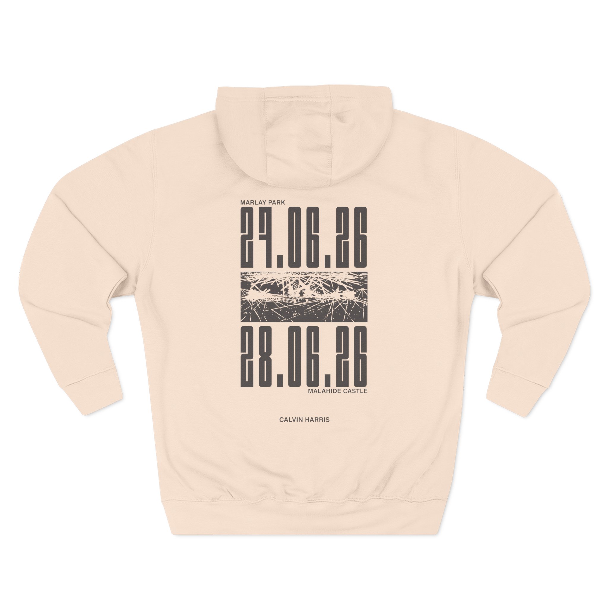 Calvin Harris Malahide Castle Tour Three-Panel Fleece Hoodie - Image 8