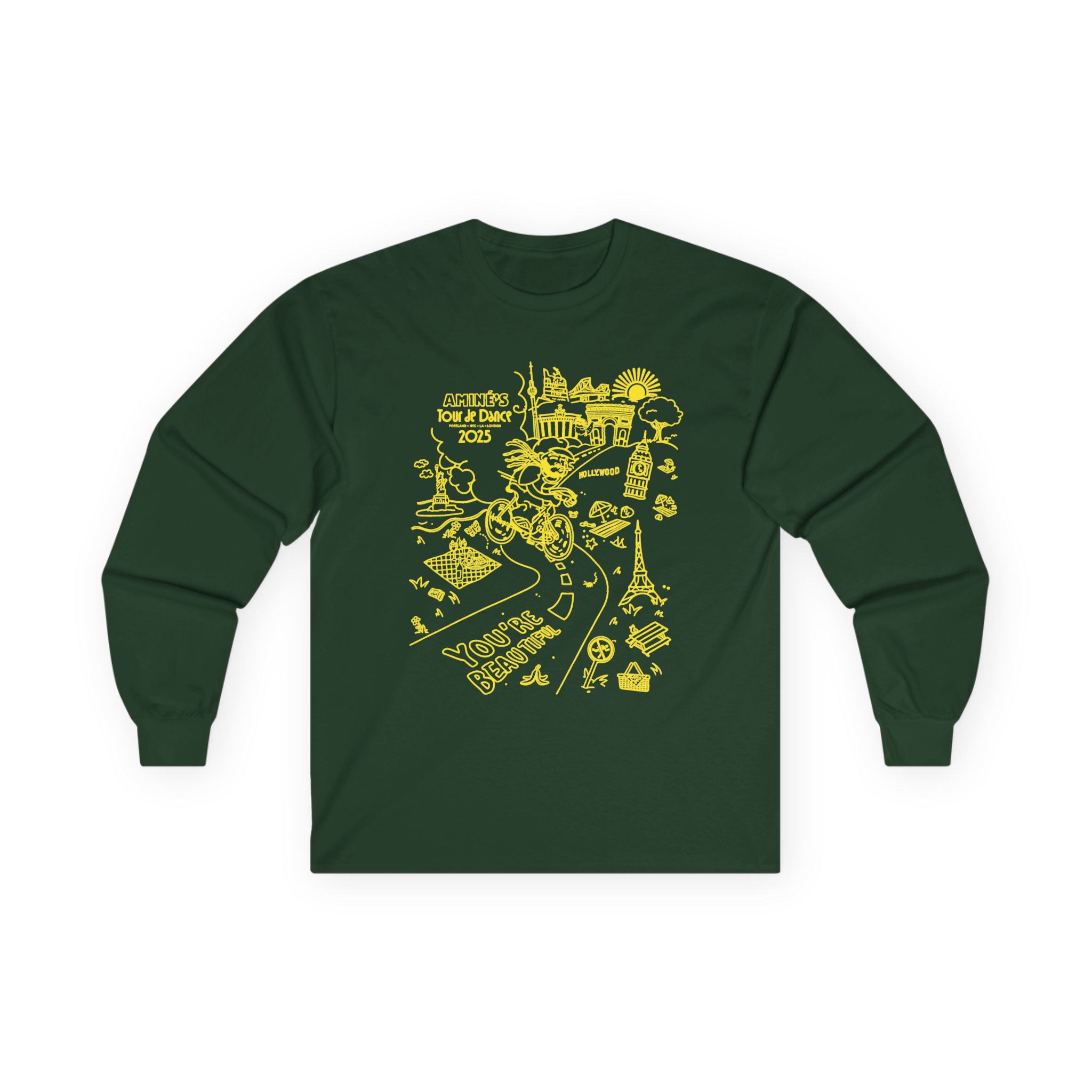 Aminé You're Beautiful Tour Unisex Ultra Cotton Long Sleeve Tee - Image 7