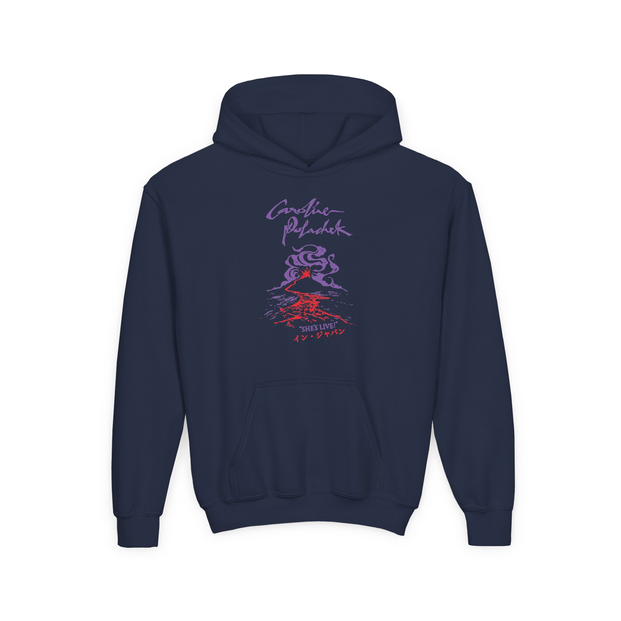 Caroline Polachek Japan Tour Youth Heavy Blend Hooded Sweatshirt - Image 3