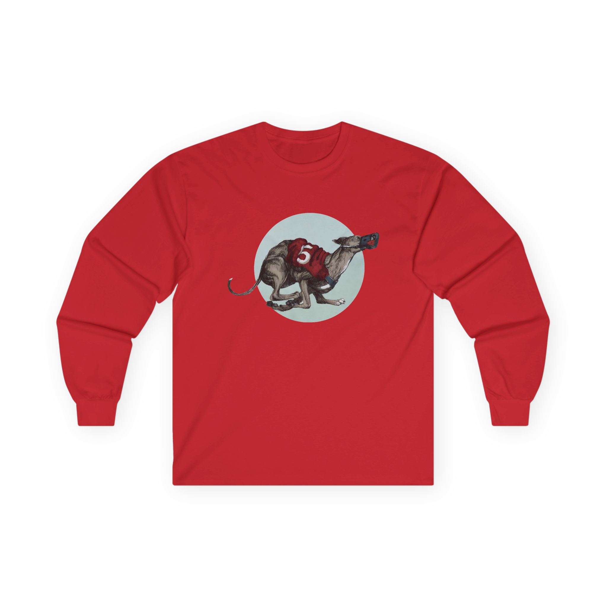 Greyhound Heather Smoke Unisex Ultra Cotton Long Sleeve Tee - Image 11