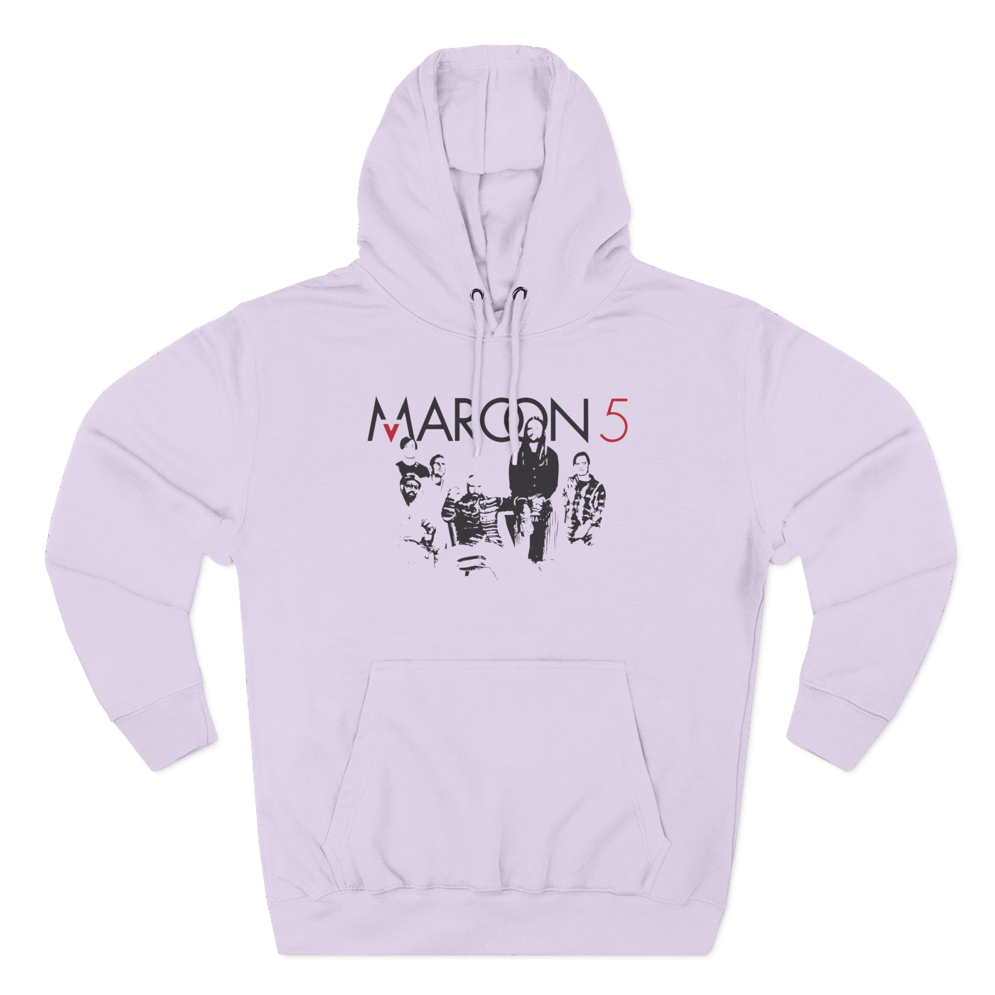 Adam Levine Maroon 5 Three-Panel Fleece Hoodie - Image 11