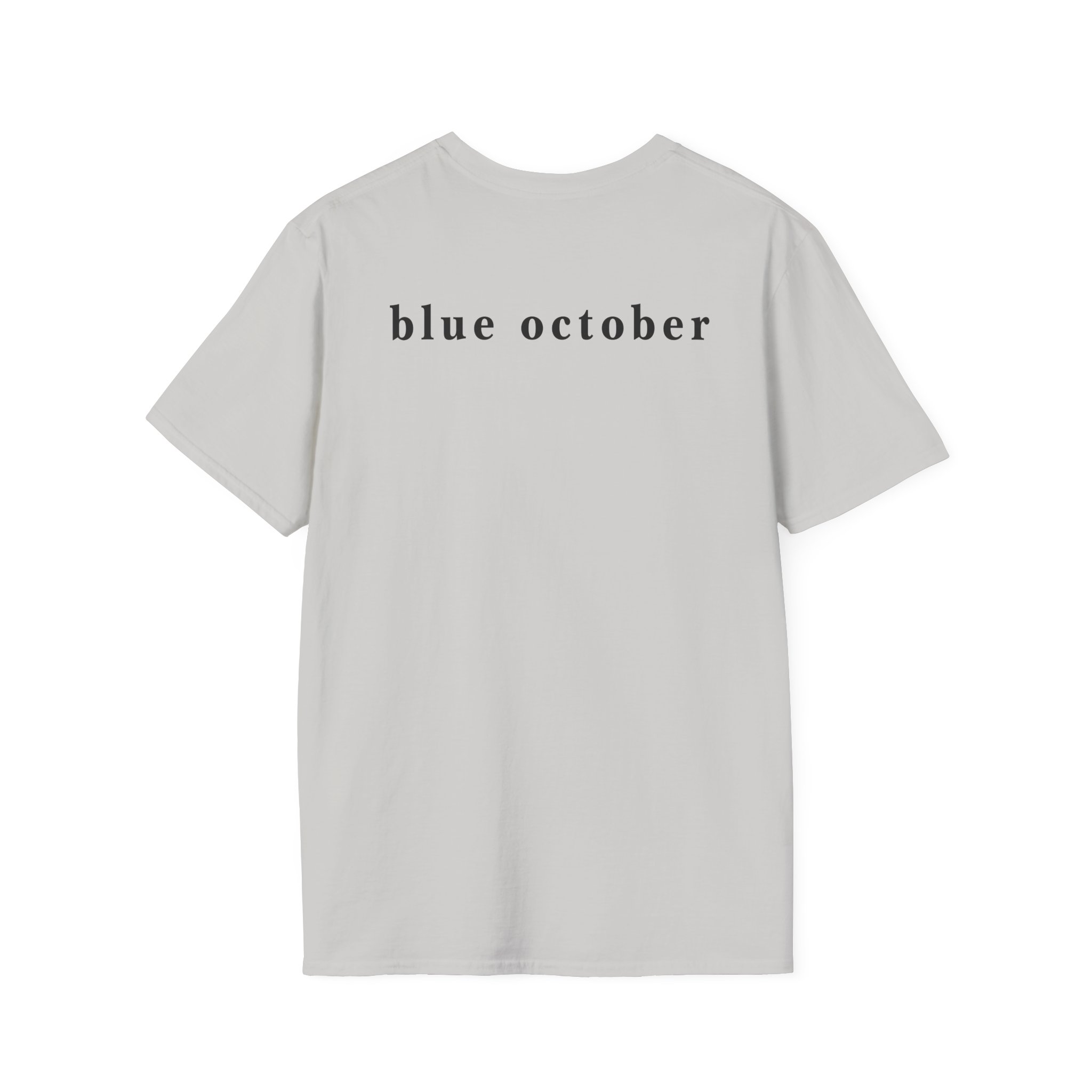 Blue October Big Rose Unisex Softstyle T-Shirt - Image 6