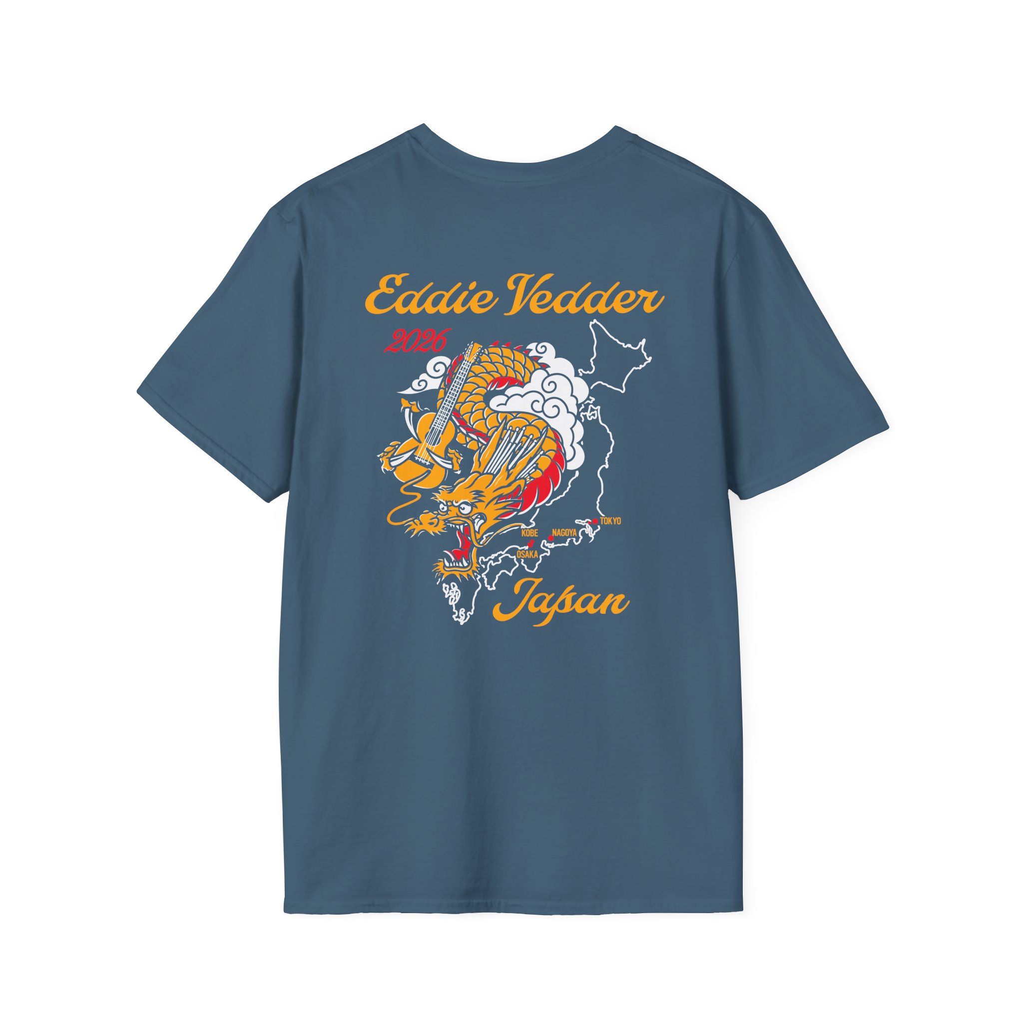 Eddie Vedder 2026 Tokyo Japan Unisex Softstyle T-Shirt - Image 8