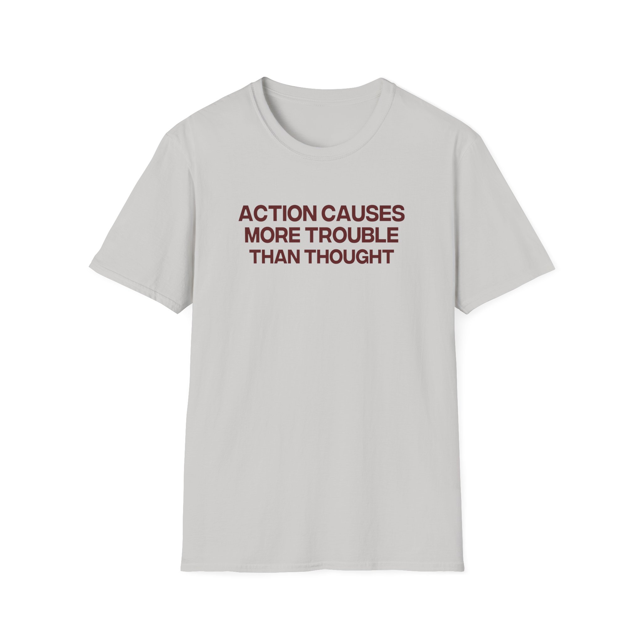 Jenny Holzer Action Causes More Trouble Than Thought Unisex Softstyle T-Shirt - Image 5