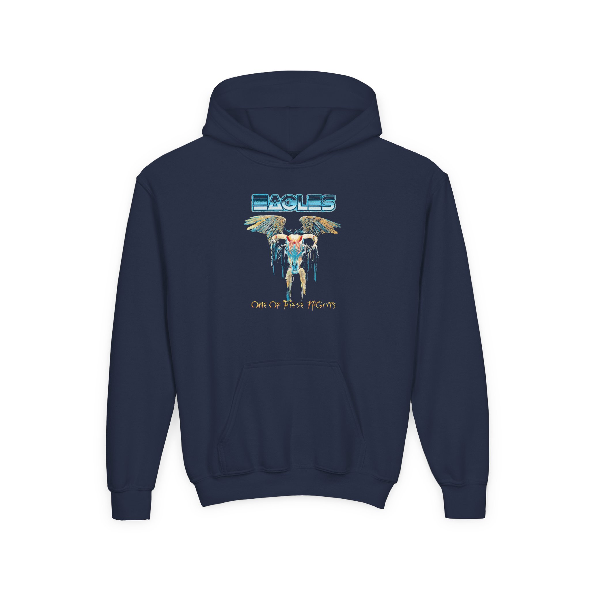 Youth The Eagles One of These Nights Heavy Blend Hooded Sweatshirt - Image 3