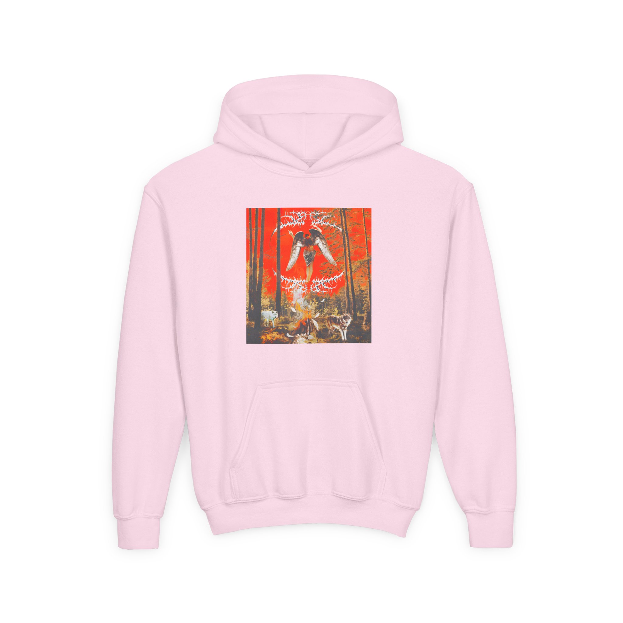 Knocked Loose Upon Loss Wolves Youth Heavy Blend Hooded Sweatshirt - Image 5