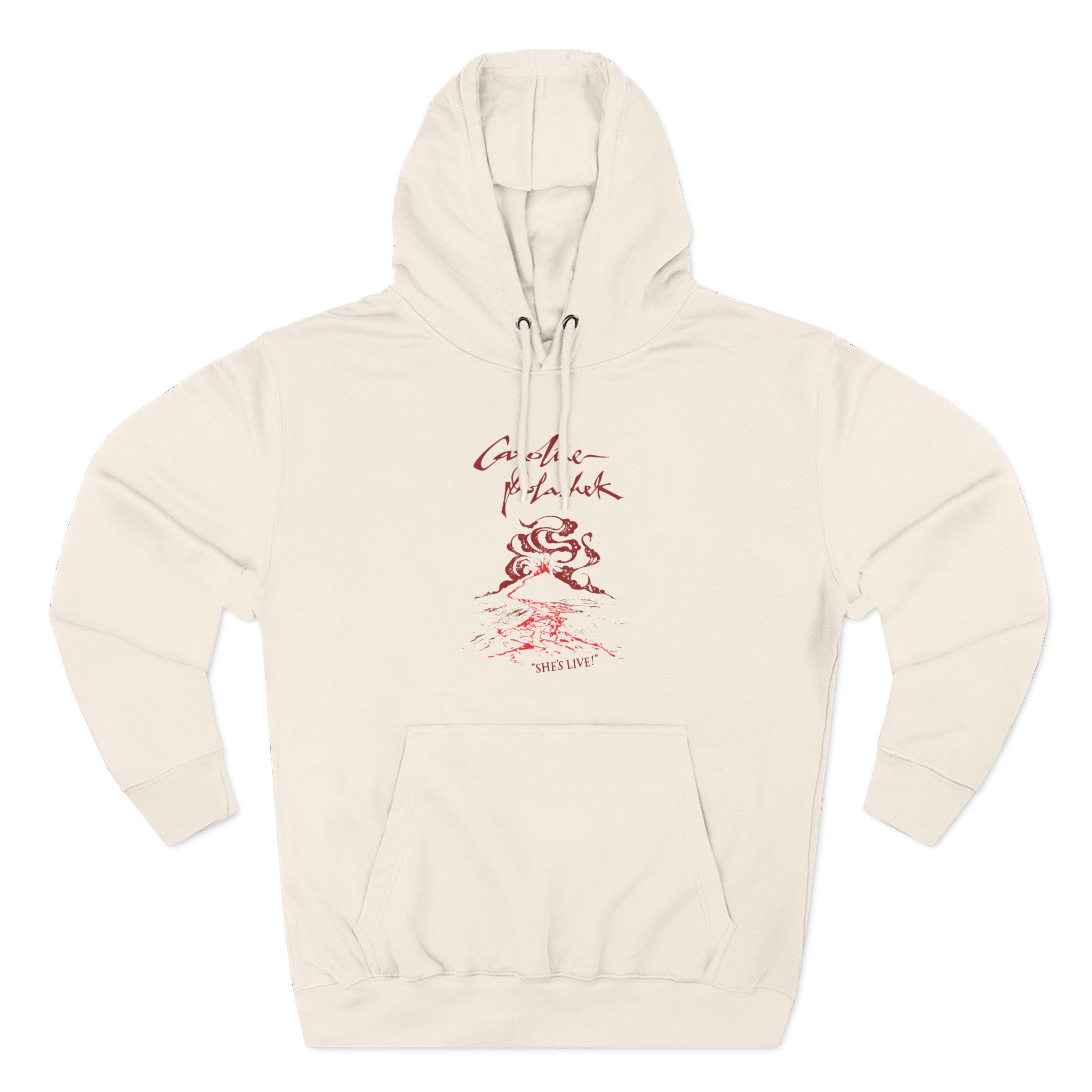 Caroline Polachek Volcano Spiraling Tour Three-Panel Fleece Hoodie - Image 3