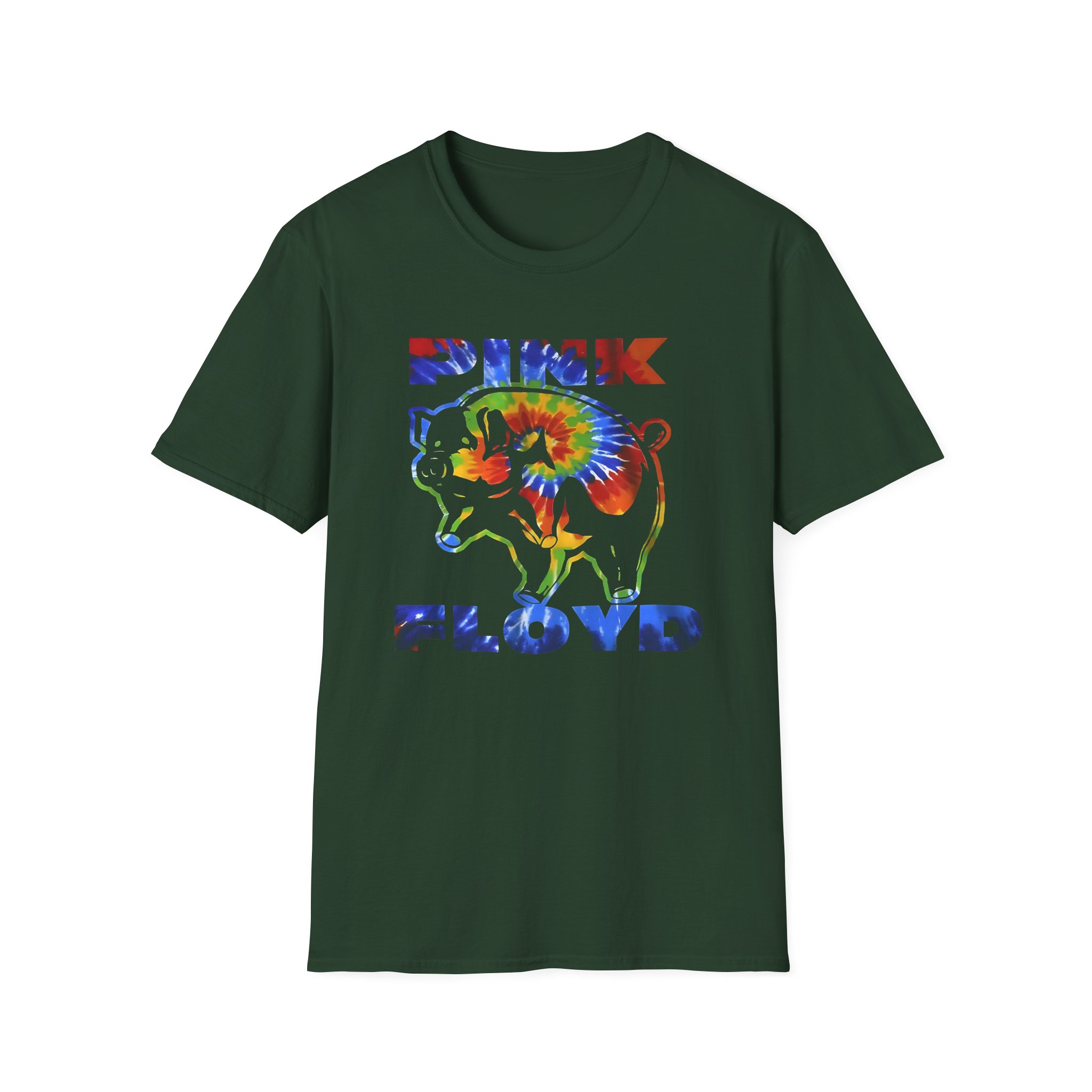Pink Floyd Psychedelic Pig Unisex Softstyle T-Shirt - Image 5