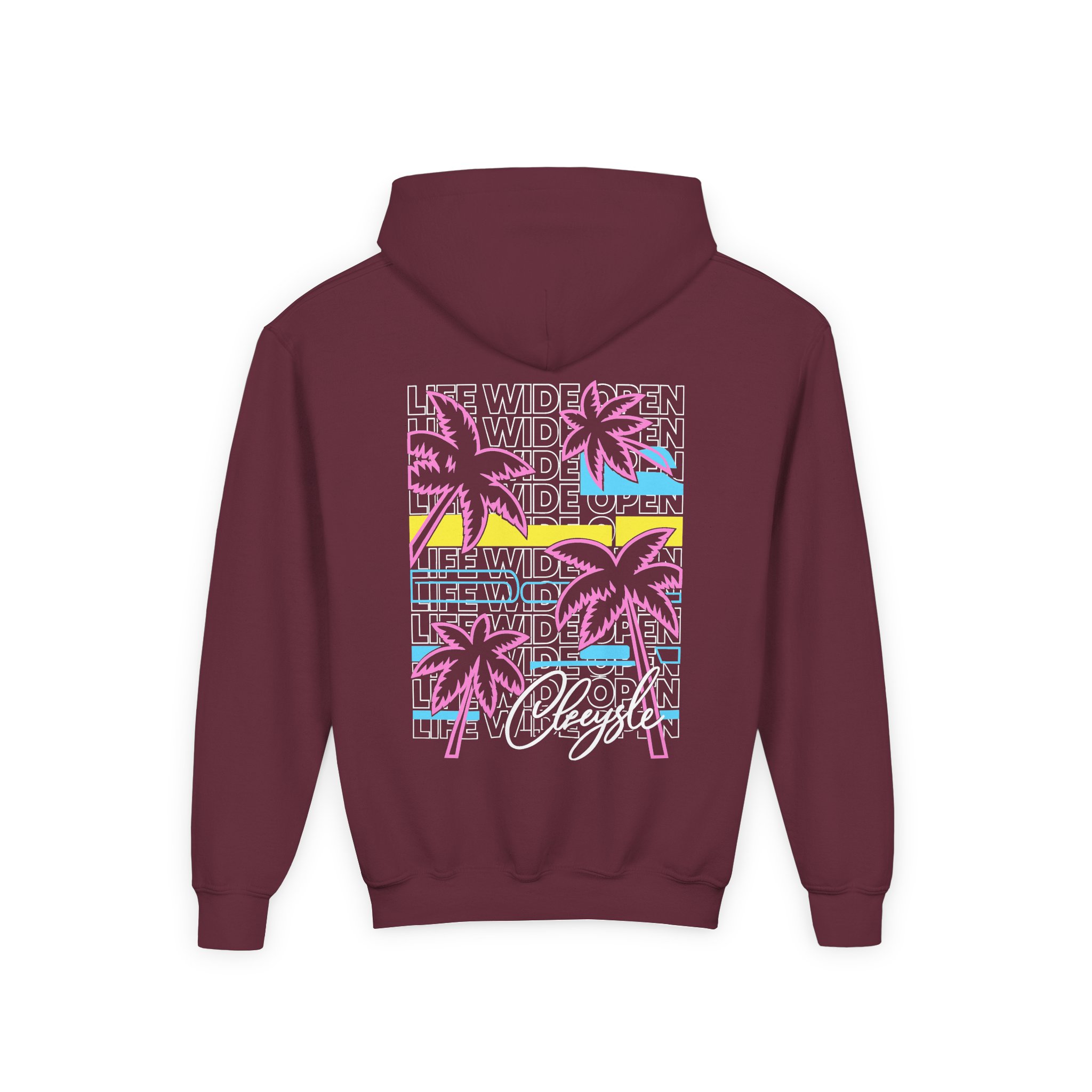 Cboystv LWO Palms Youth Heavy Blend Hooded Sweatshirt - Image 4