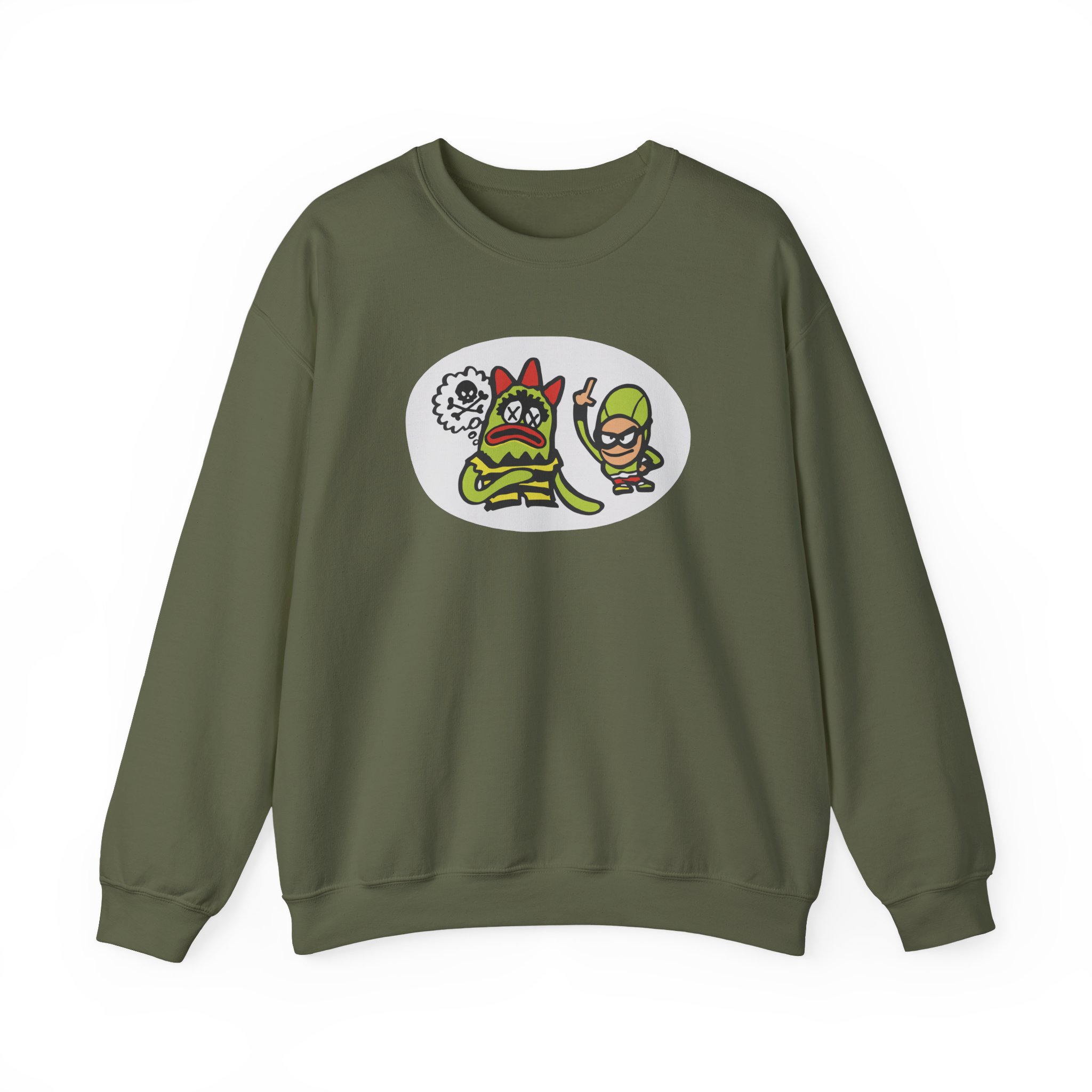 The Aquabats Bat Commander Unisex Heavy Blend™ Crewneck Sweatshirt - Image 7