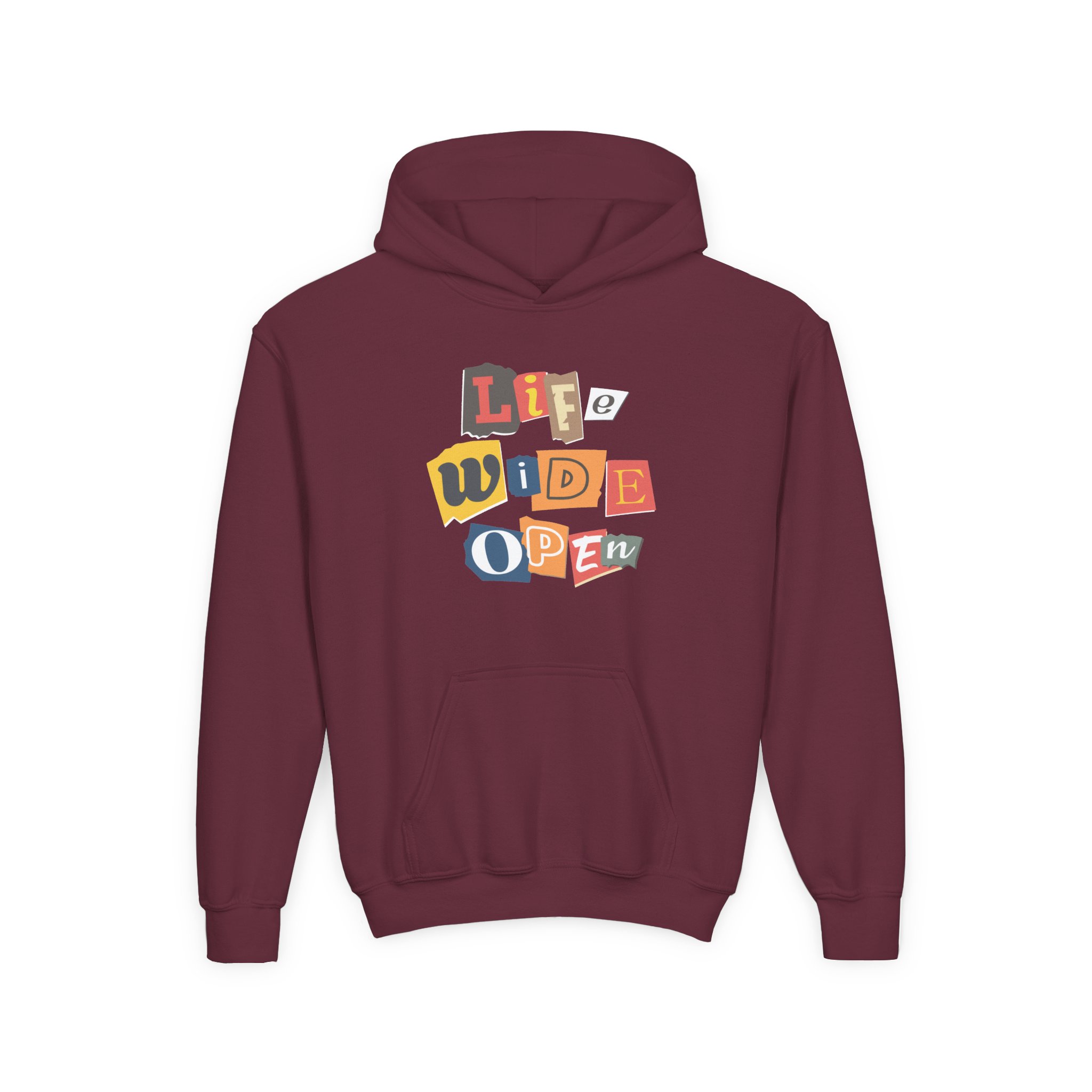 Cboystv Ransom Note Youth Heavy Blend Hooded Sweatshirt - Image 3