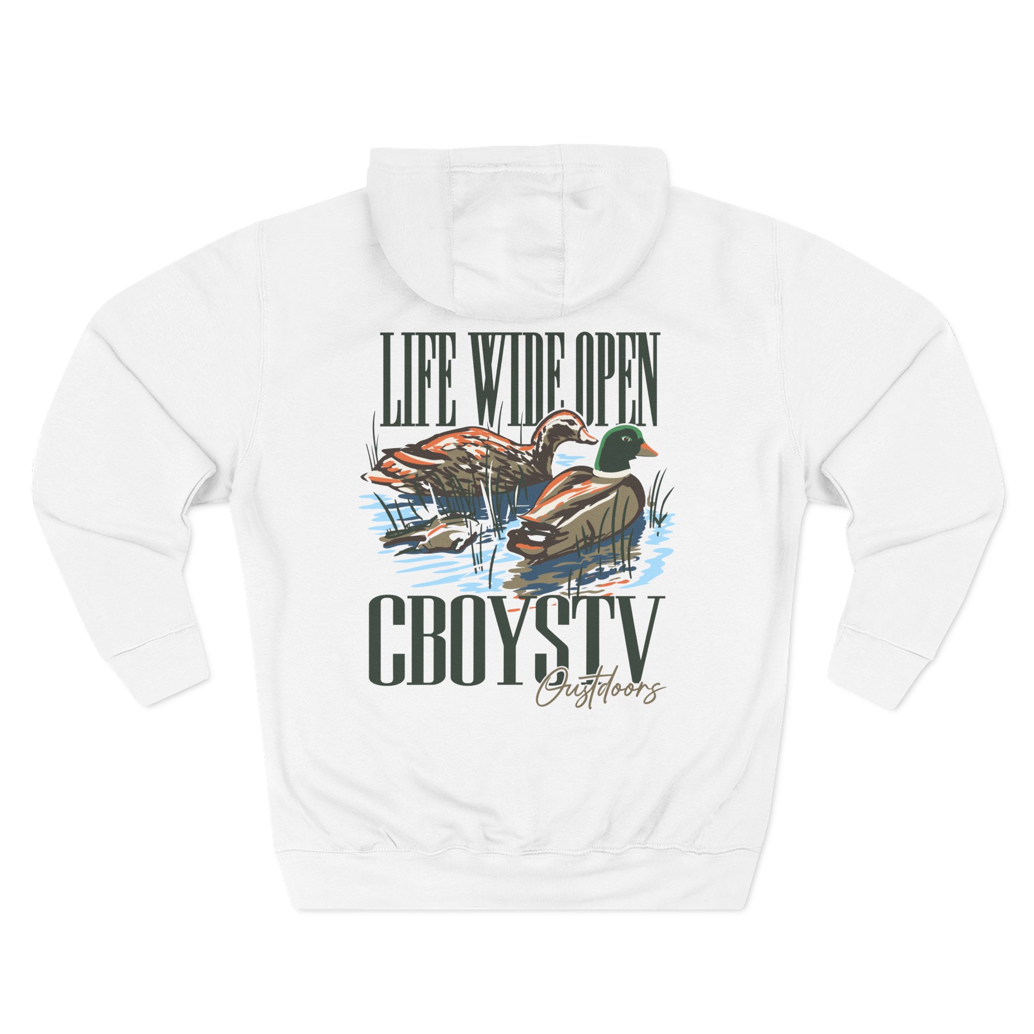 Cboystv Mallard Three-Panel Fleece Hoodie - Image 2