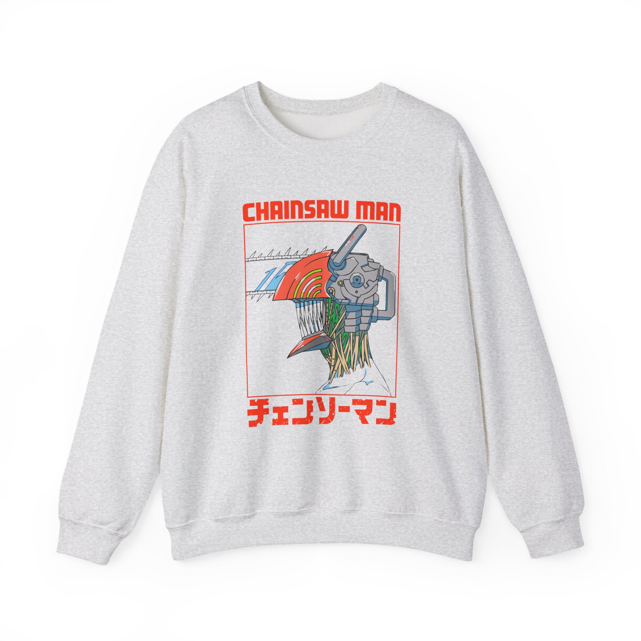 Chainsaw Man Three Tone Unisex Heavy Blend™ Crewneck Sweatshirt - Image 3