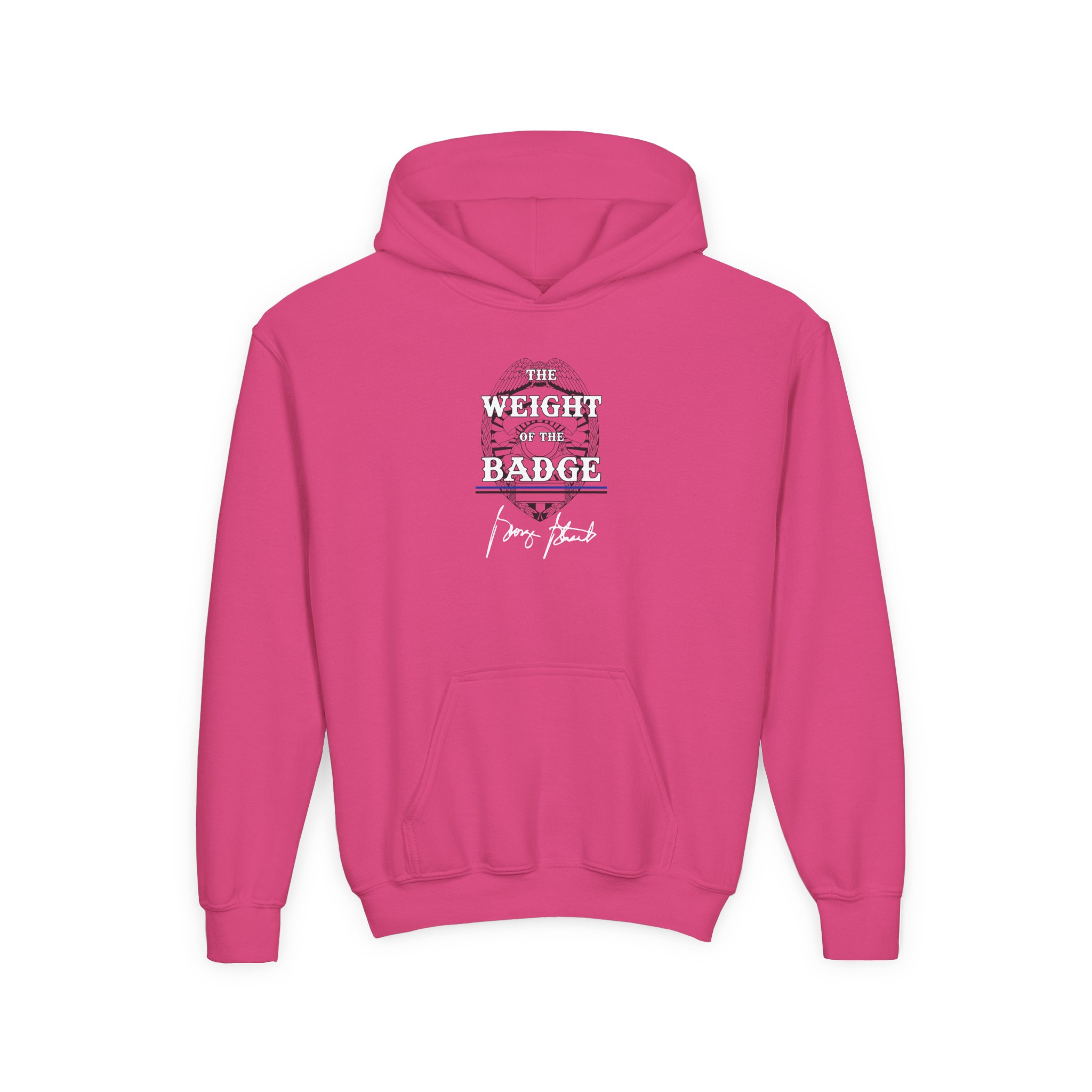 George Strait Satin Youth Heavy Blend Hooded Sweatshirt - Image 9