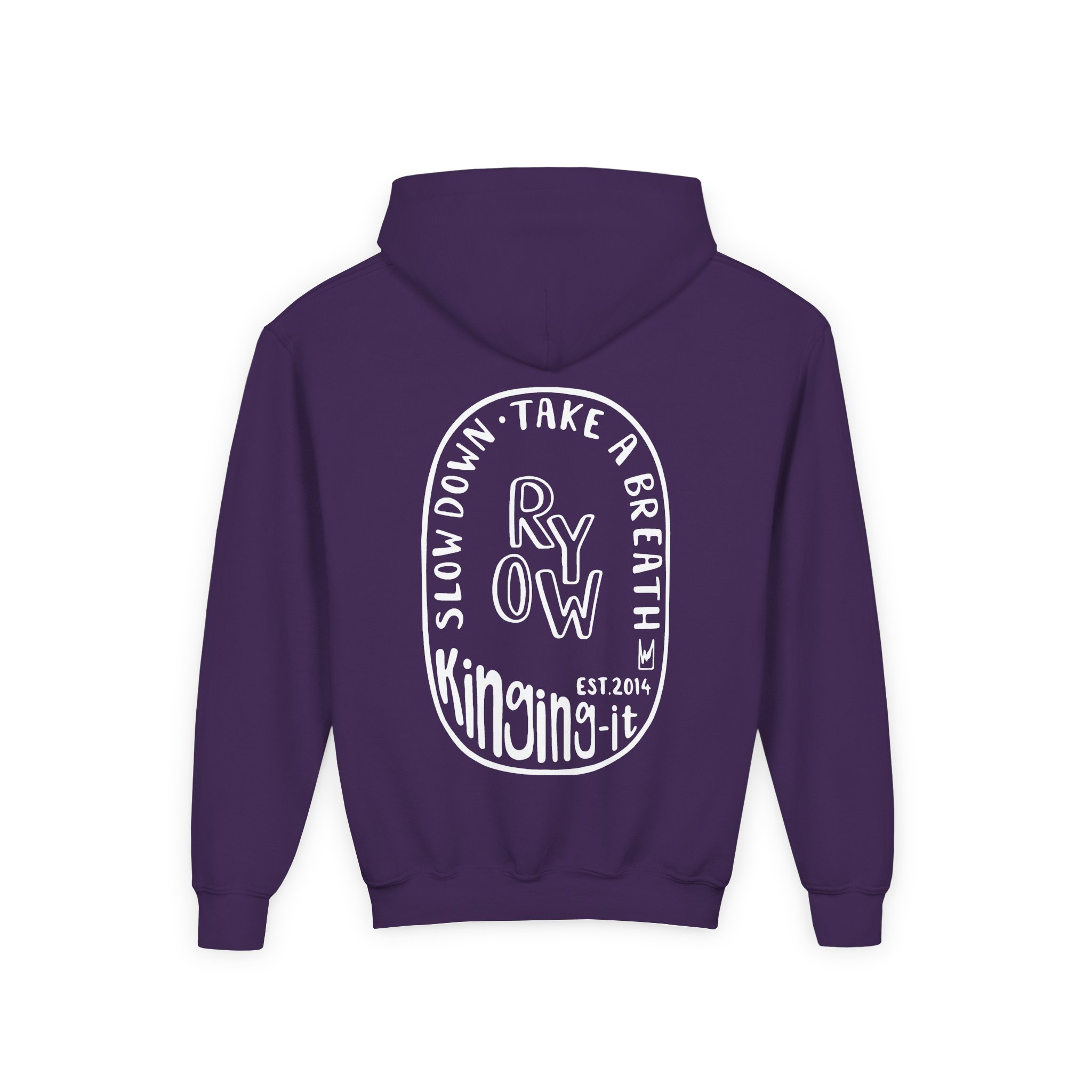 Kinging It Youth Heavy Blend Hooded Sweatshirt - Image 14