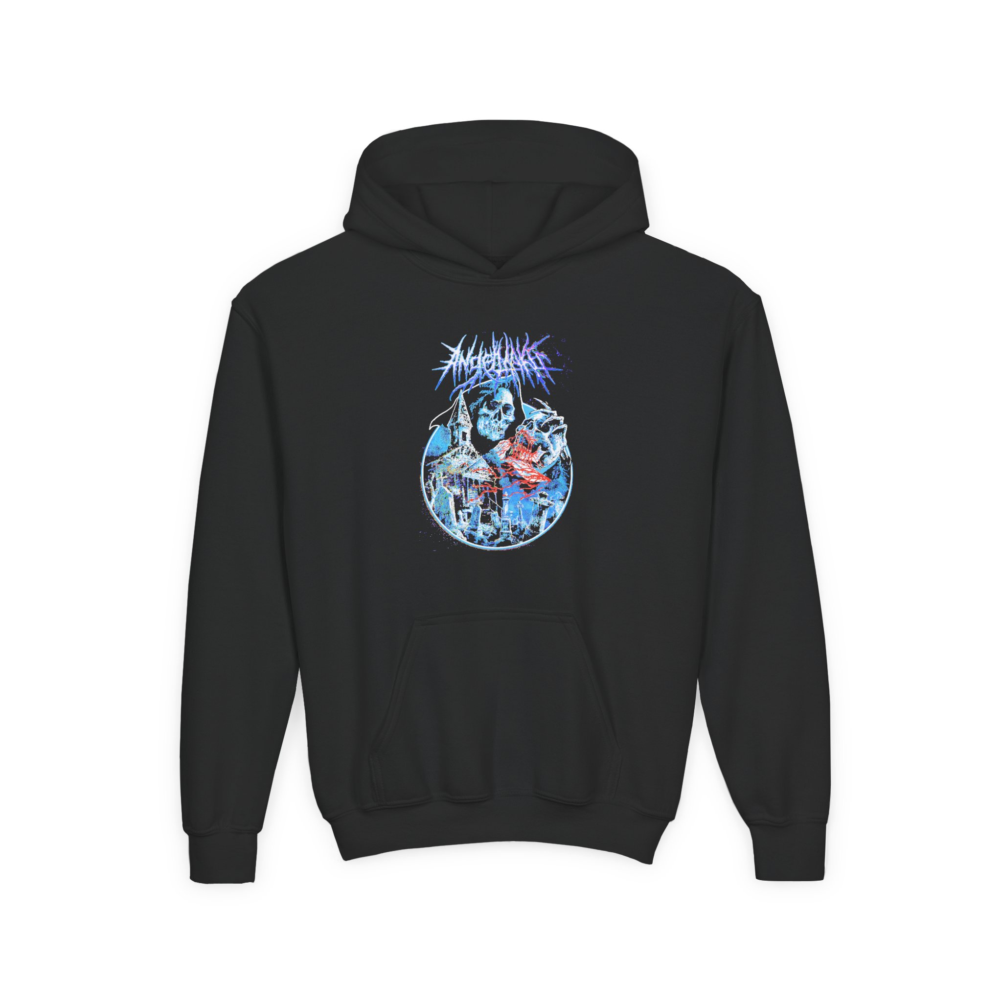 Angelmaker Angel Of Death Youth Heavy Blend Hooded Sweatshirt