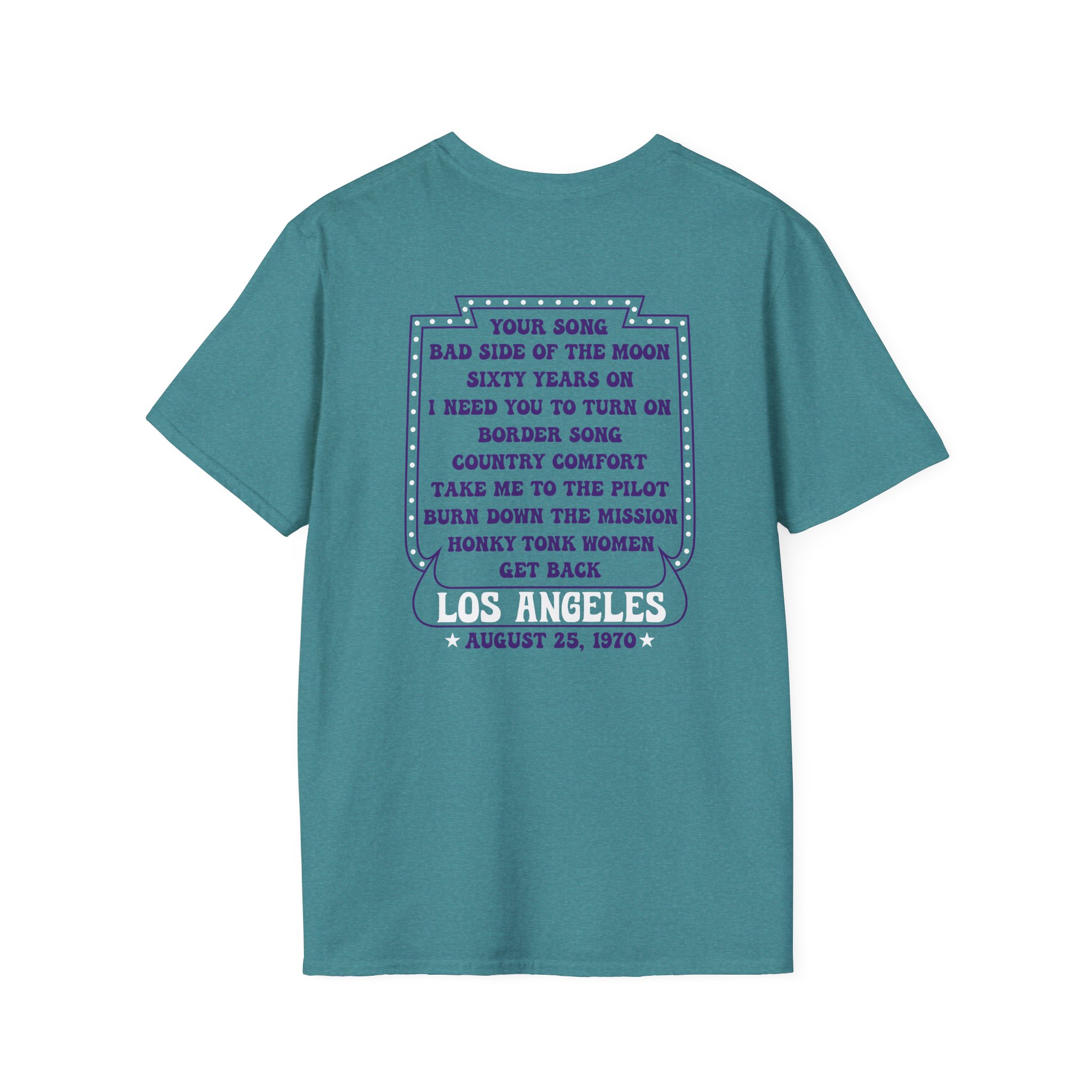 Ej Farewell La 1970 Dateback Unisex Softstyle T-Shirt - Image 8