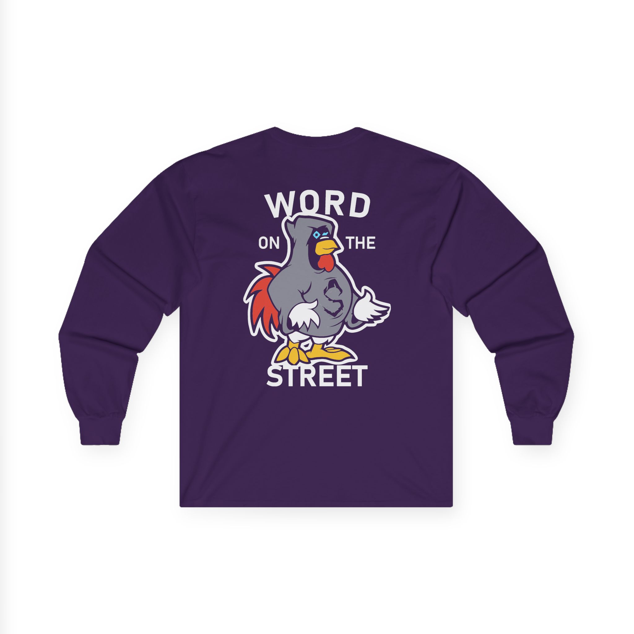 Shroud Chicken Word On The Street Unisex Ultra Cotton Long Sleeve Tee - Image 12
