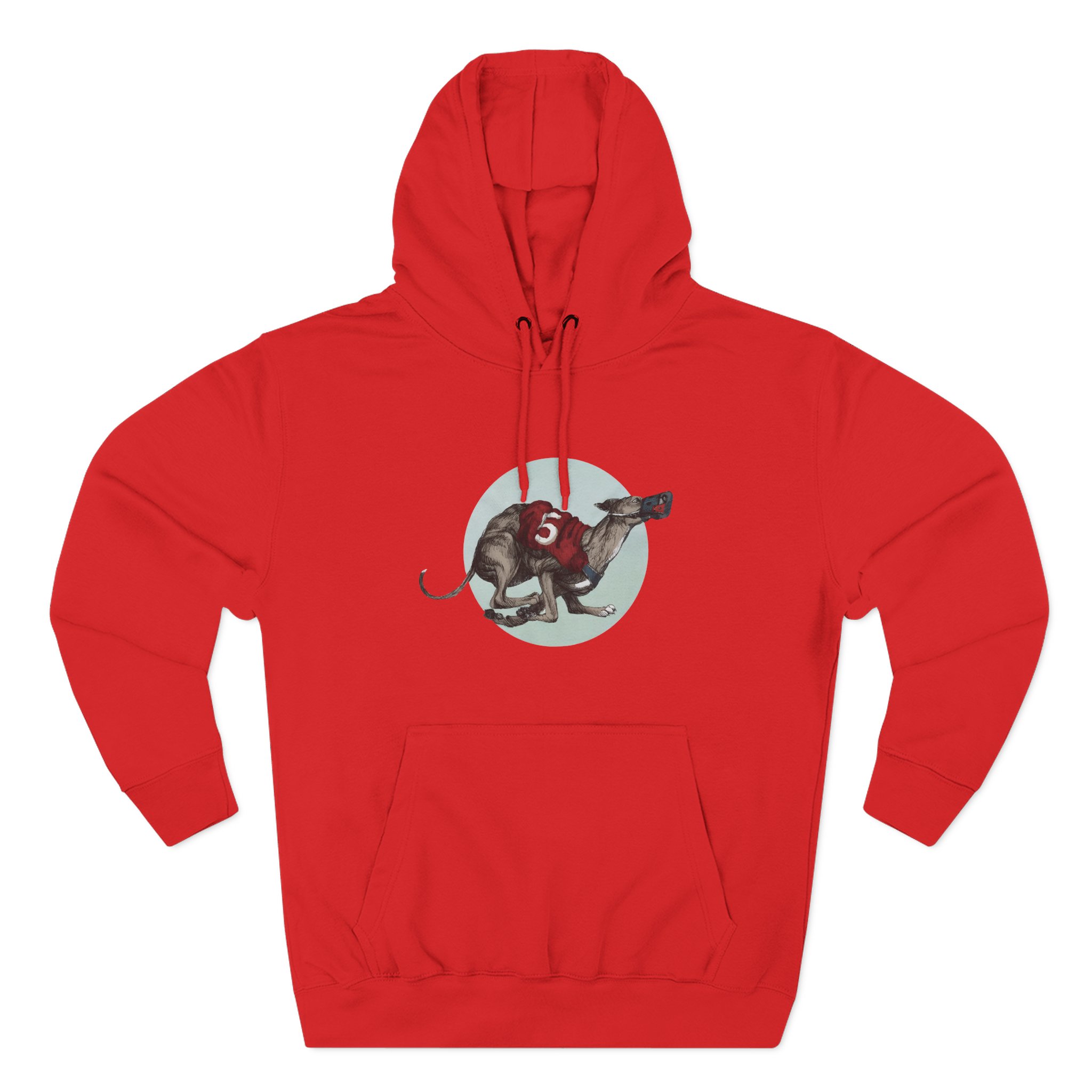 Greyhound Heather Smoke Three-Panel Fleece Hoodie - Image 11