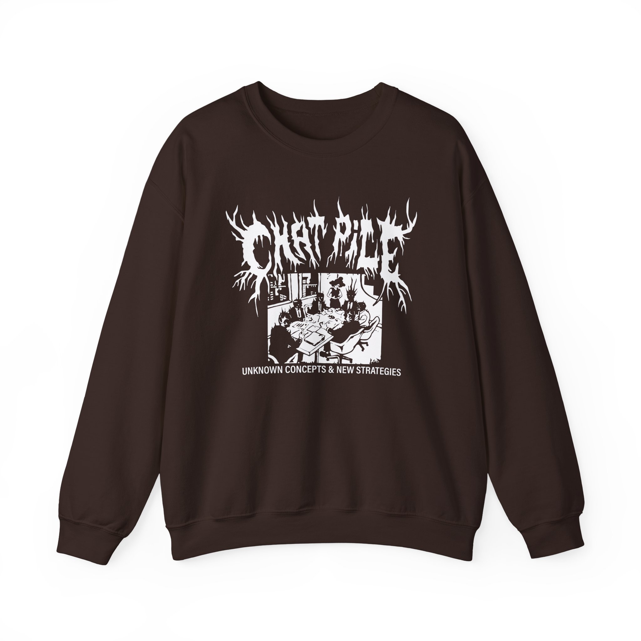 Chat Pile Show Poster Los Angeles Unisex Heavy Blend™ Crewneck Sweatshirt - Image 5