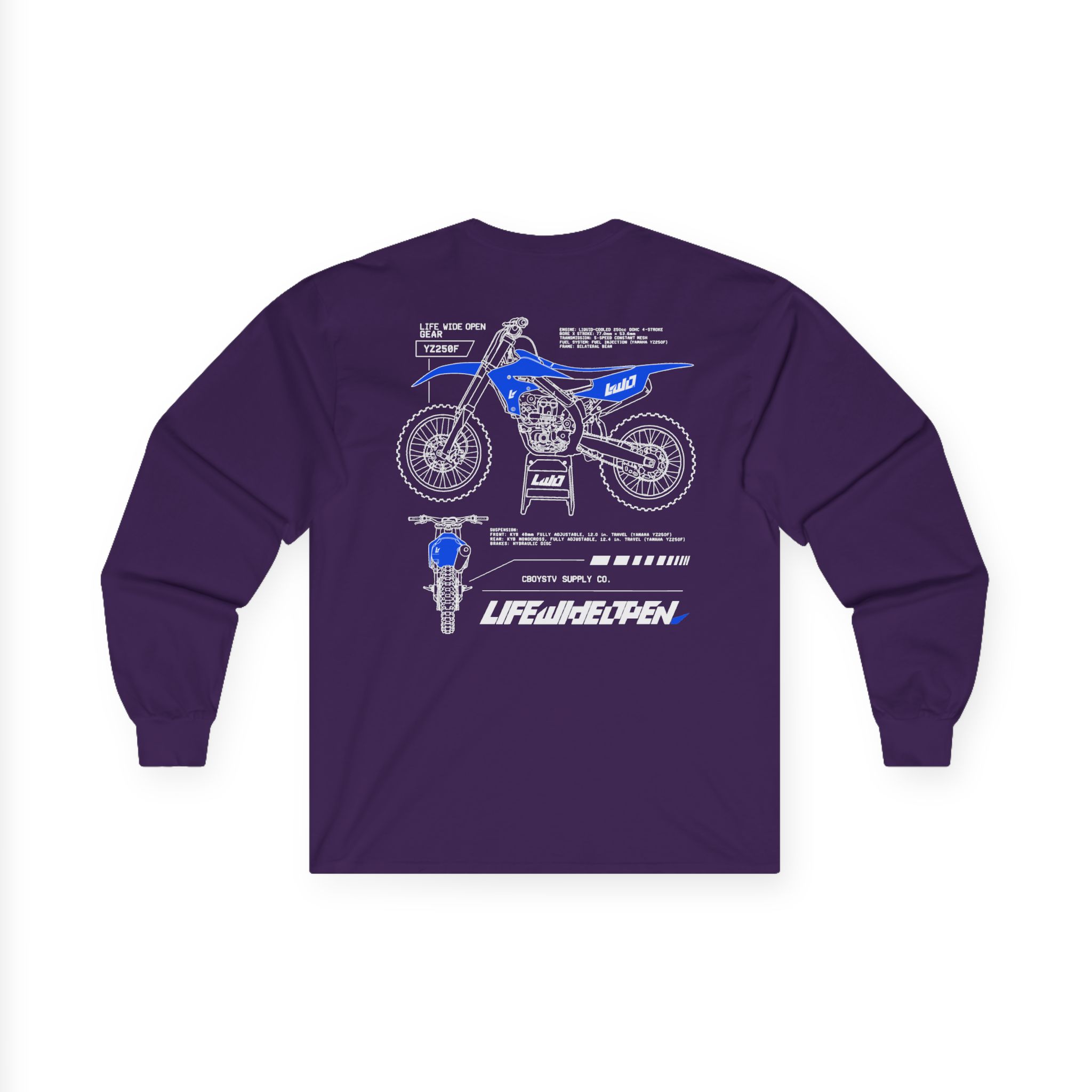 Cboystv Yamaha Spec Unisex Ultra Cotton Long Sleeve Tee - Image 14