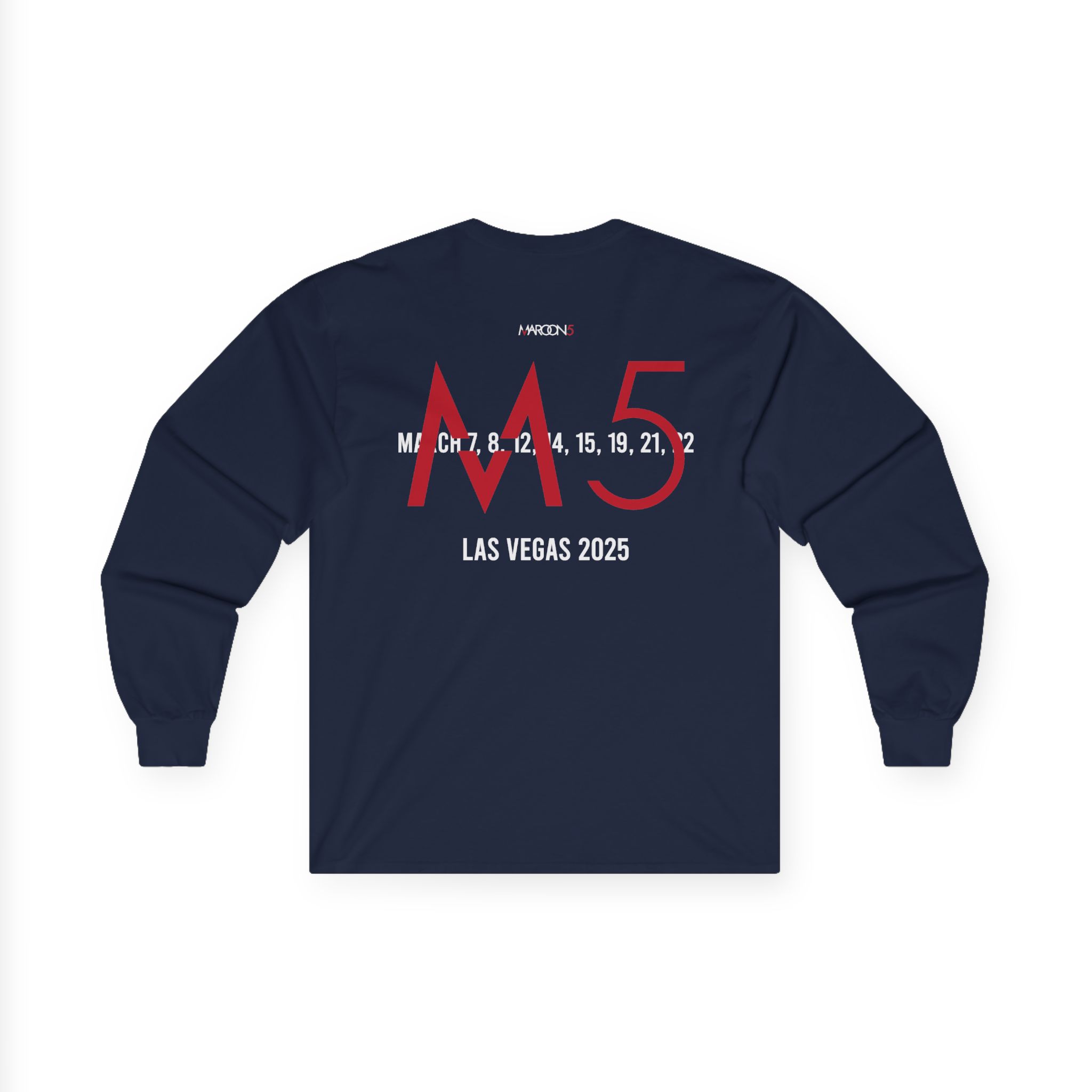 Adam Levine M5LV Distressed Unisex Ultra Cotton Long Sleeve Tee - Image 10