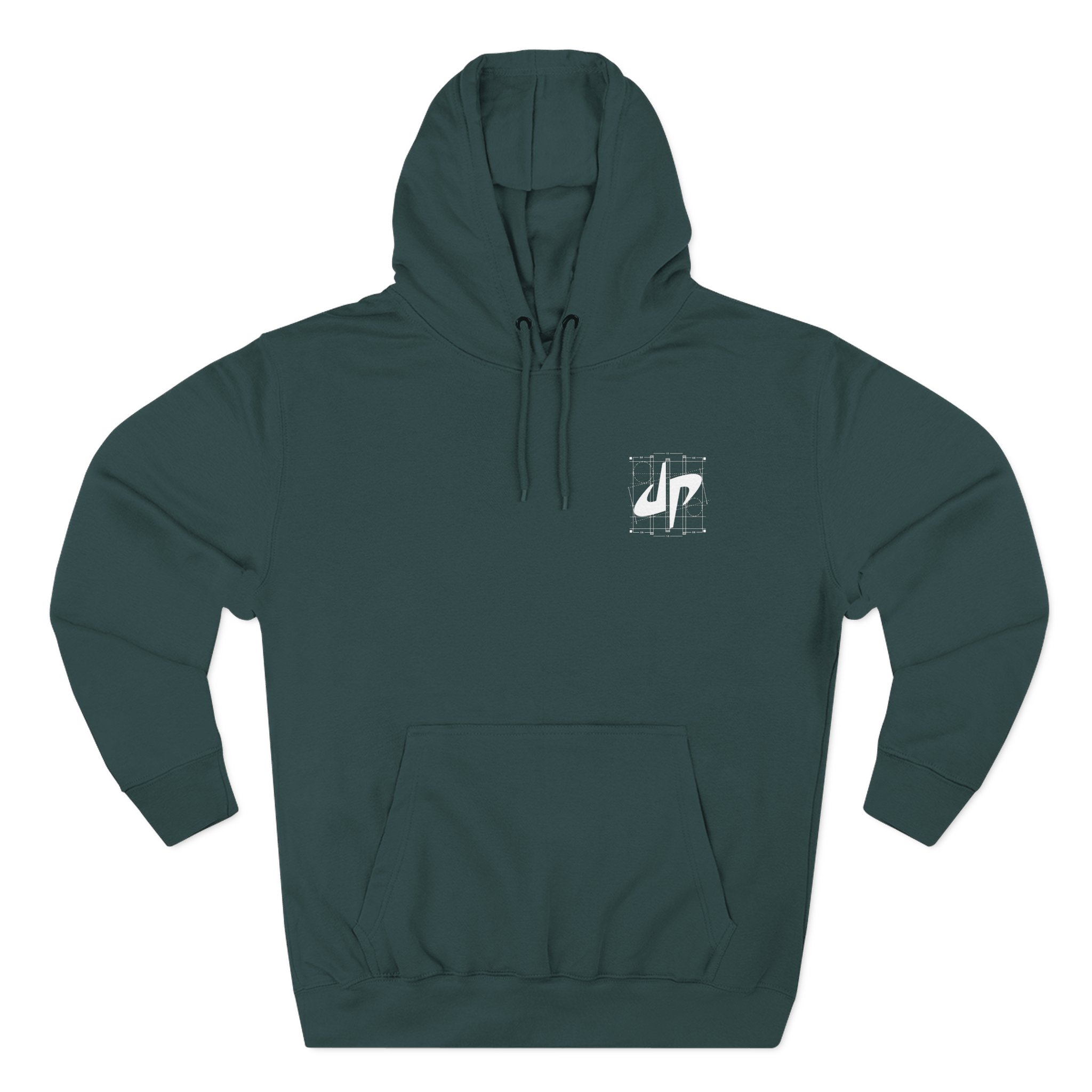 Dude Perfect Blueprint Panda Three-Panel Fleece Hoodie - Image 7