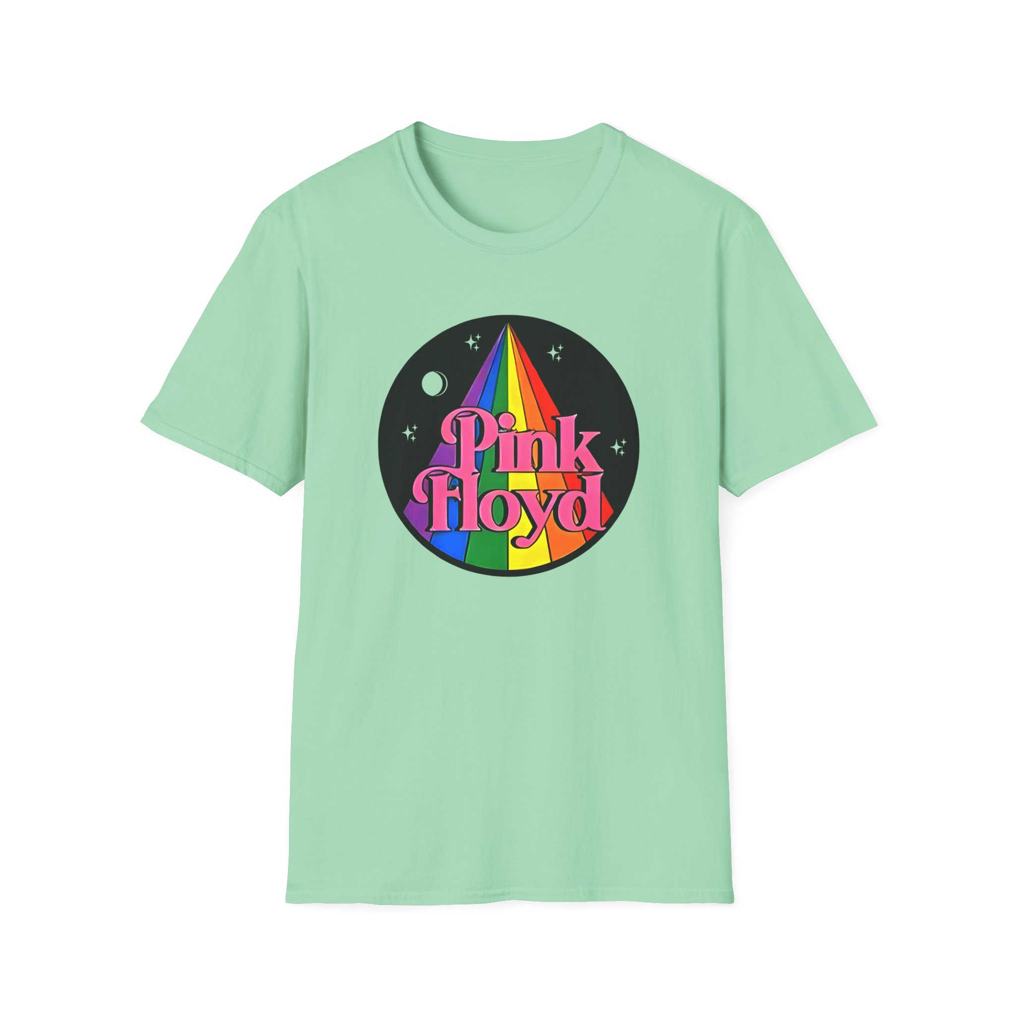 Pink Floyd Rainbow Unisex Softstyle T-shirt - Image 13