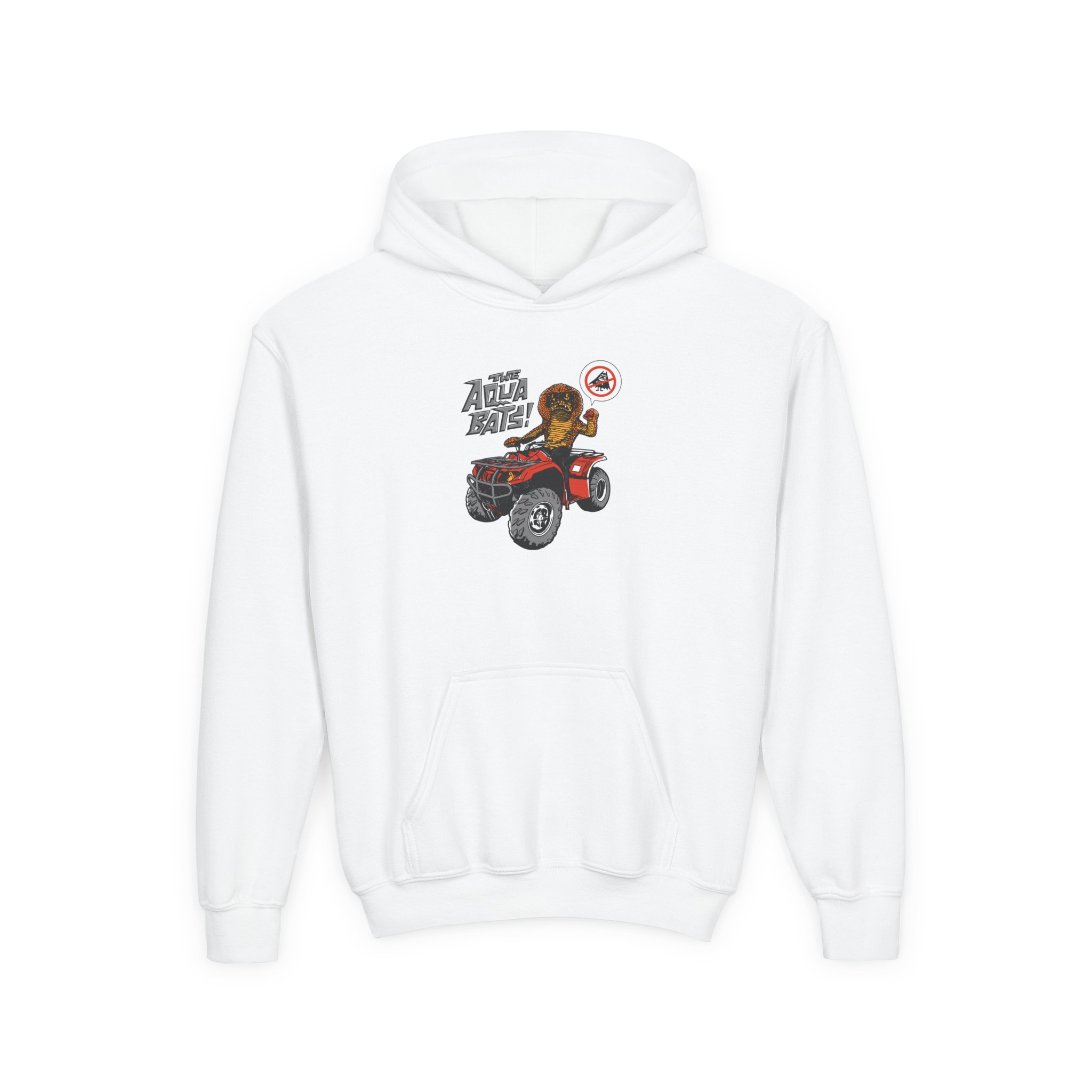 The Aquabats Cobra Man Youth Heavy Blend Hooded Sweatshirt - Image 3