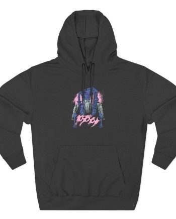 Poppy Dig Three-Panel Fleece Hoodie