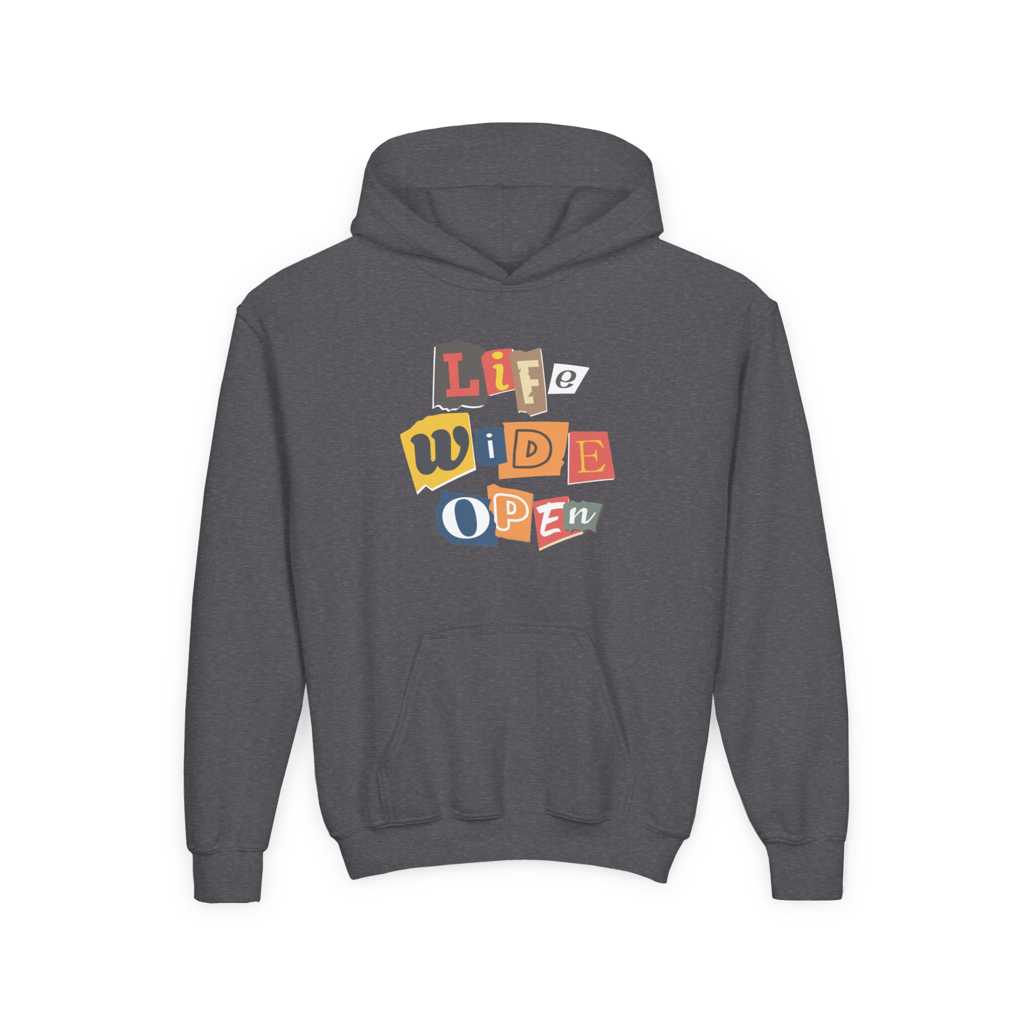 Cboystv Ransom Note Youth Heavy Blend Hooded Sweatshirt - Image 7
