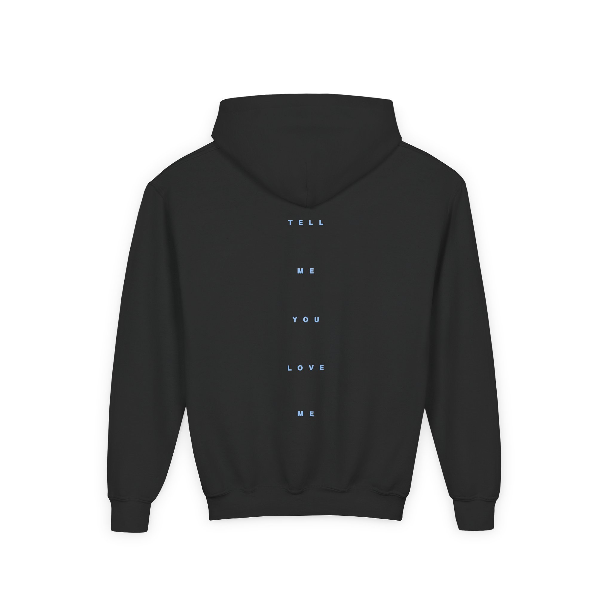 D L Tell Me You Love Me Youth Heavy Blend Hooded Sweatshirt - Image 2