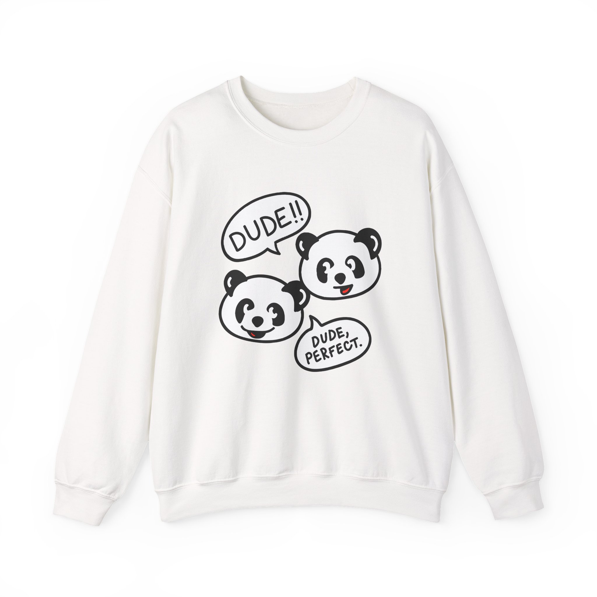 Dude Perfect Panda Comic Unisex Heavy Blend™ Crewneck Sweatshirt - Image 3