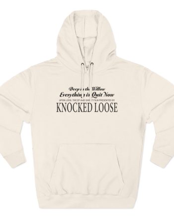 Knocked Loose Quiet Now Three-Panel Fleece Hoodie