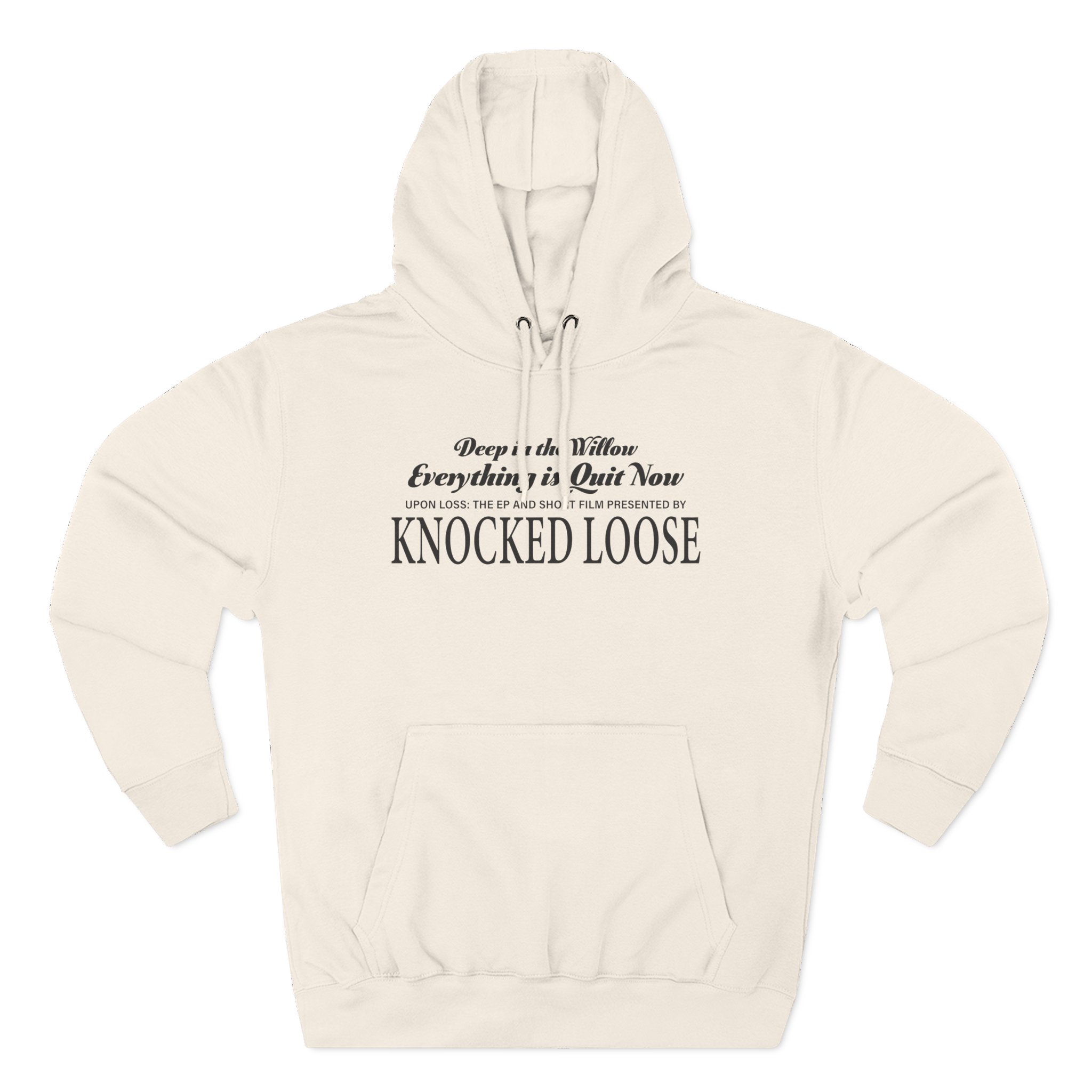 Knocked Loose Quiet Now Three-Panel Fleece Hoodie