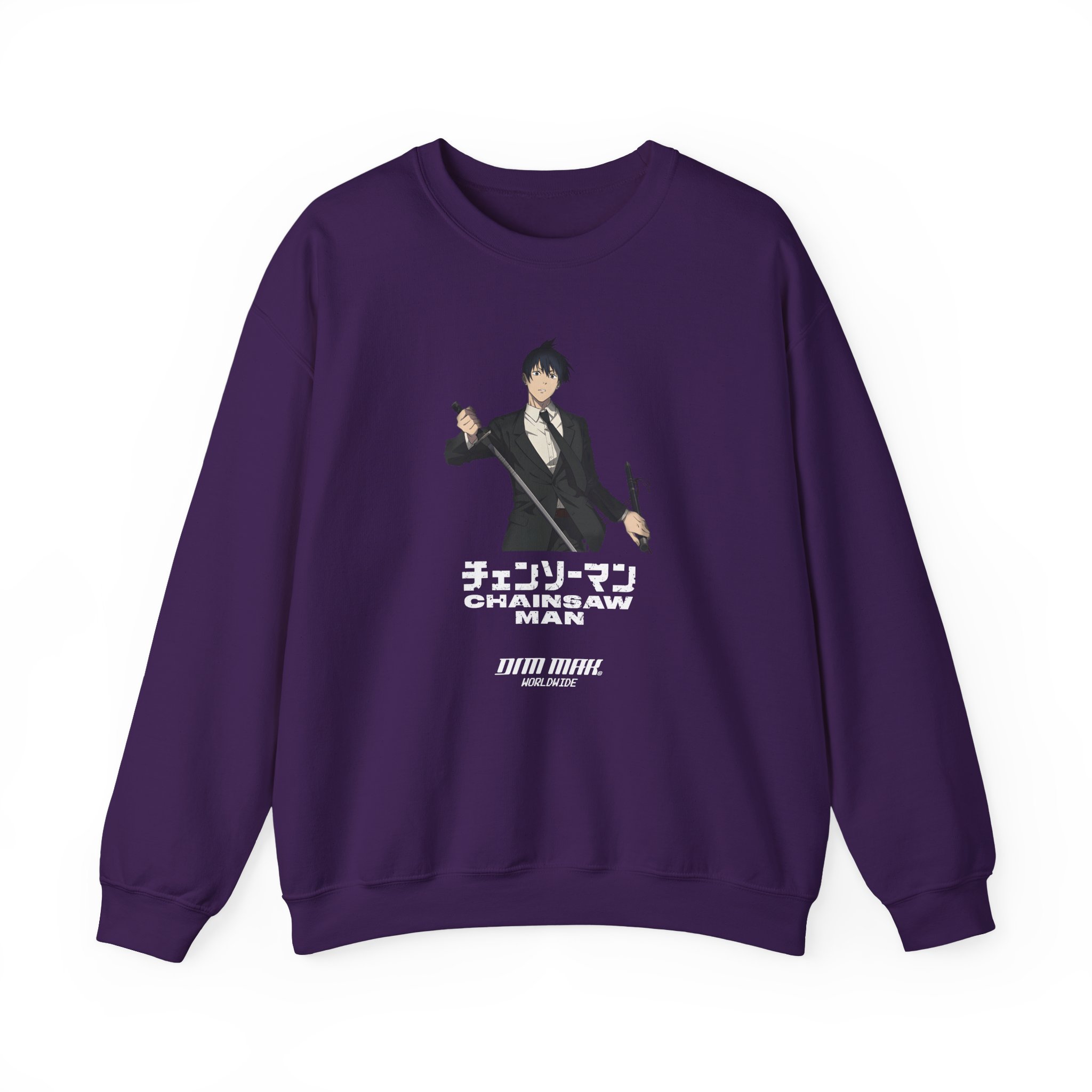 Chainsaw Man X Dim Mak Aki Unisex Heavy Blend™ Crewneck Sweatshirt - Image 15