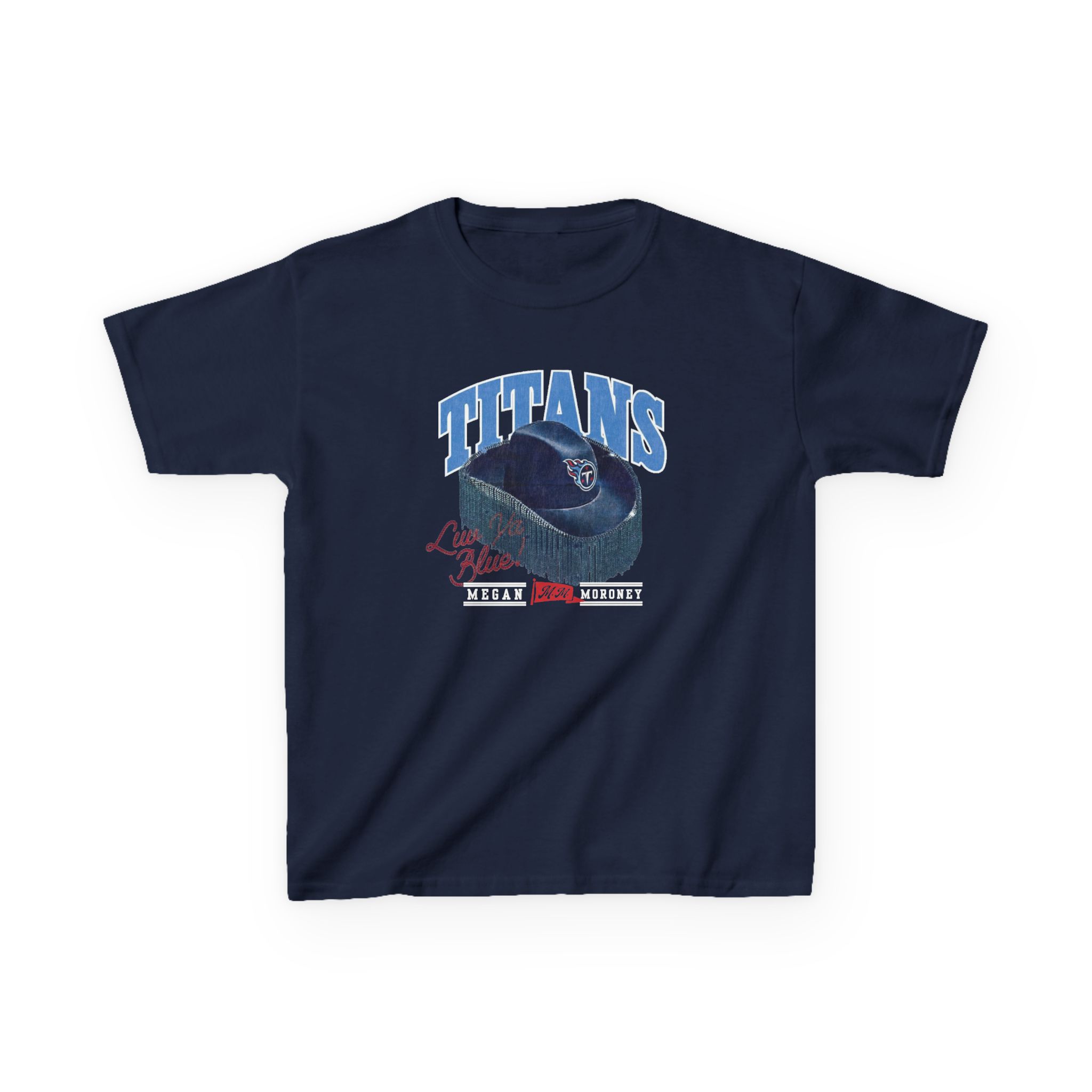 Megan Moroney Titans Cowgirl Hat Kids Heavy Cotton™ Tee - Image 9